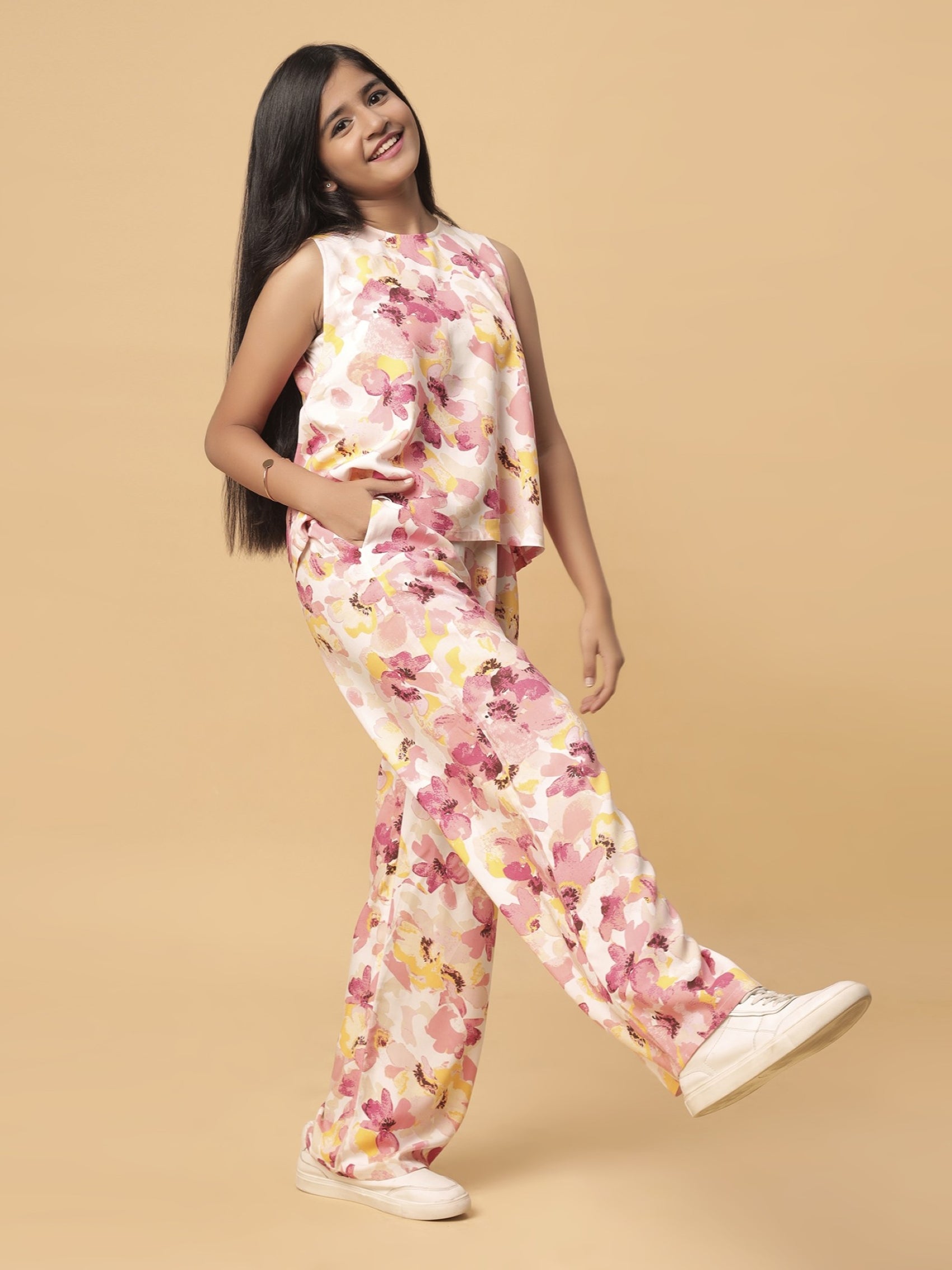 Buttercup Print Co-ord Set - White