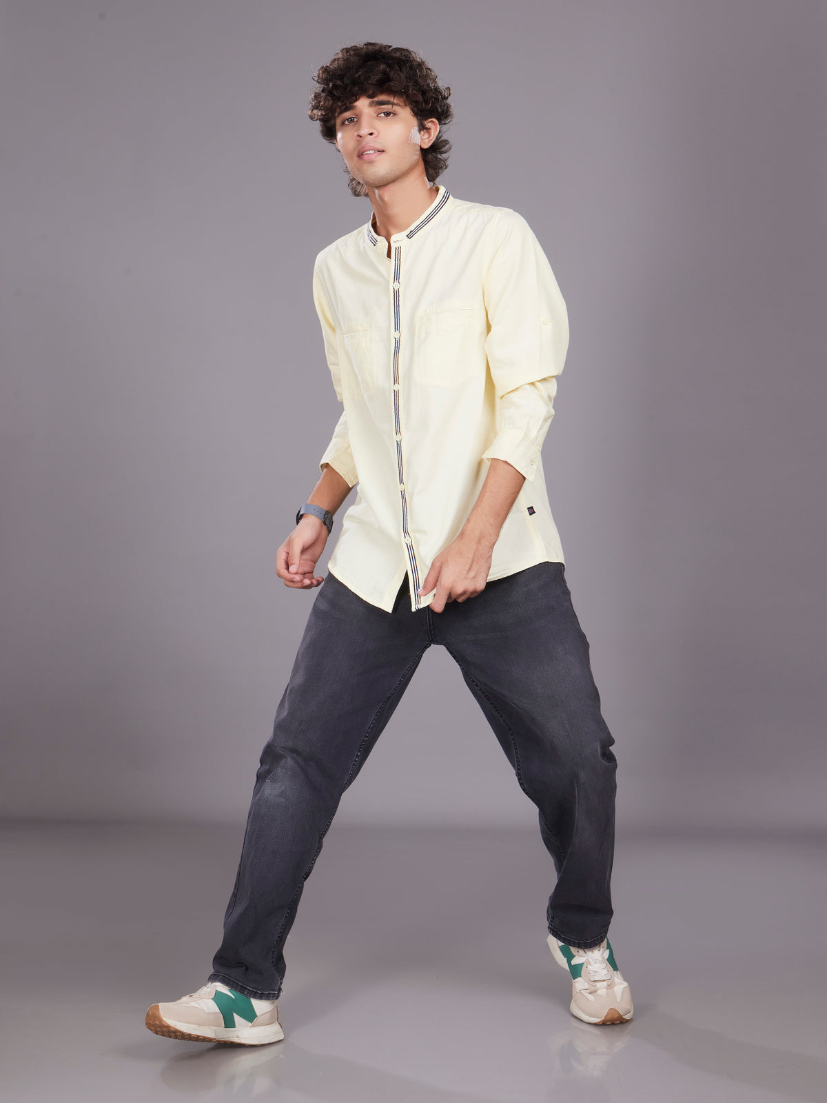 Full Sleeve Oxford Shirt Lemon