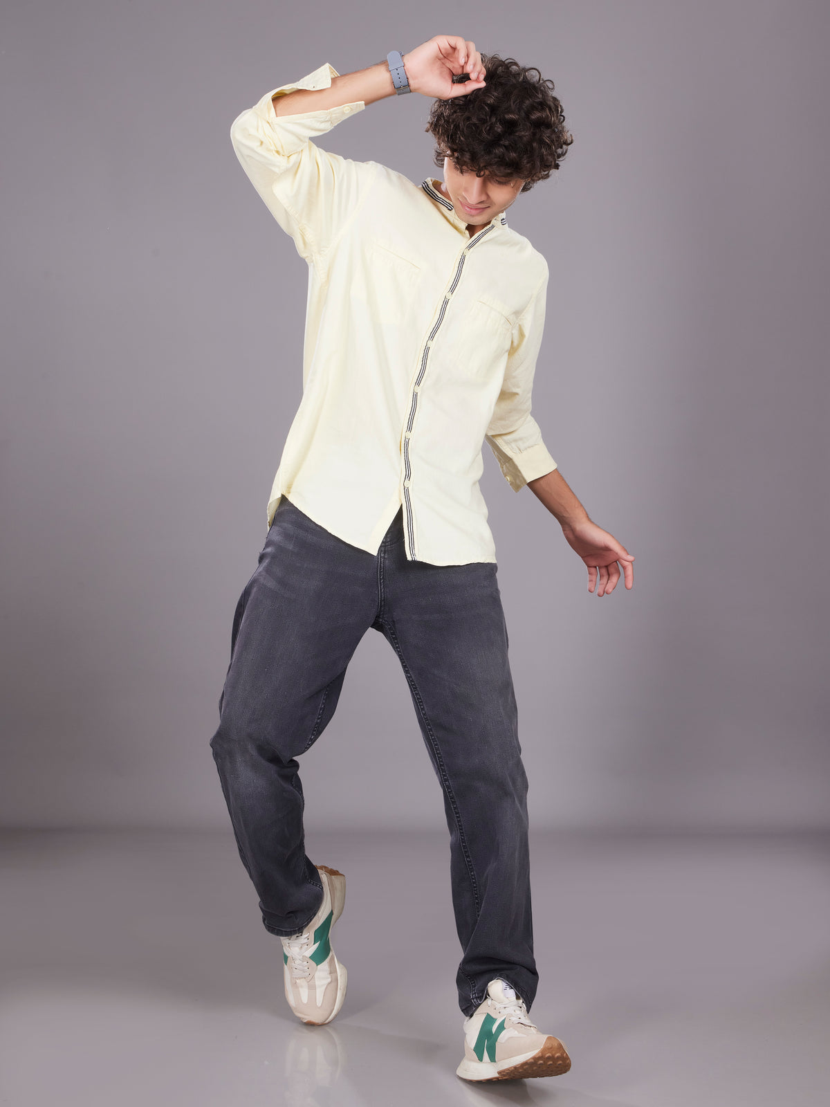 Full Sleeve Oxford Shirt Lemon