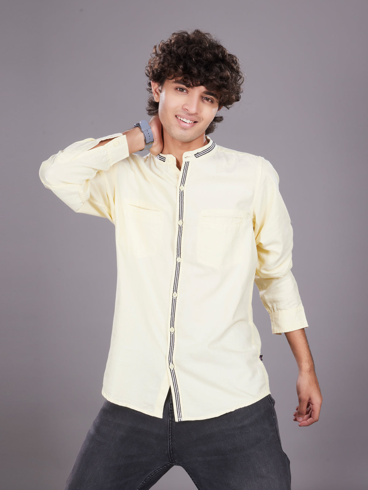 Full Sleeve Oxford Shirt Lemon