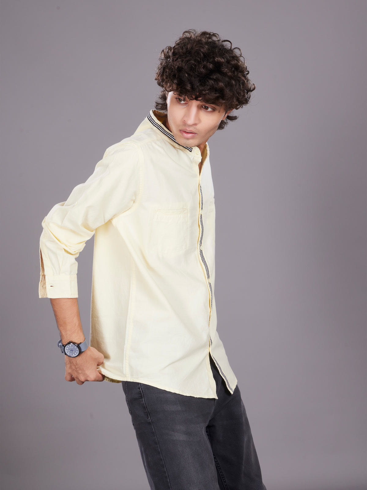 Full Sleeve Oxford Shirt Lemon