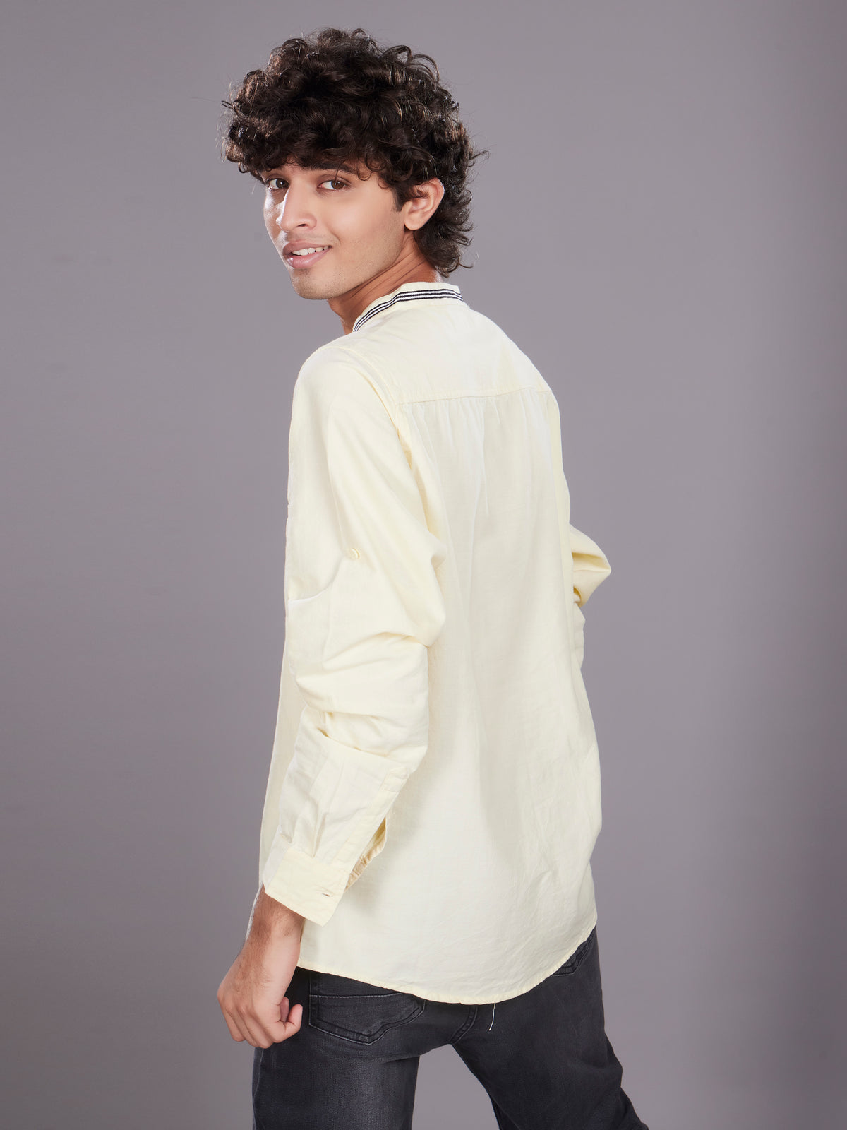 Full Sleeve Oxford Shirt Lemon