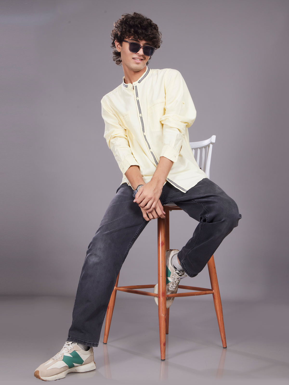 Full Sleeve Oxford Shirt Lemon