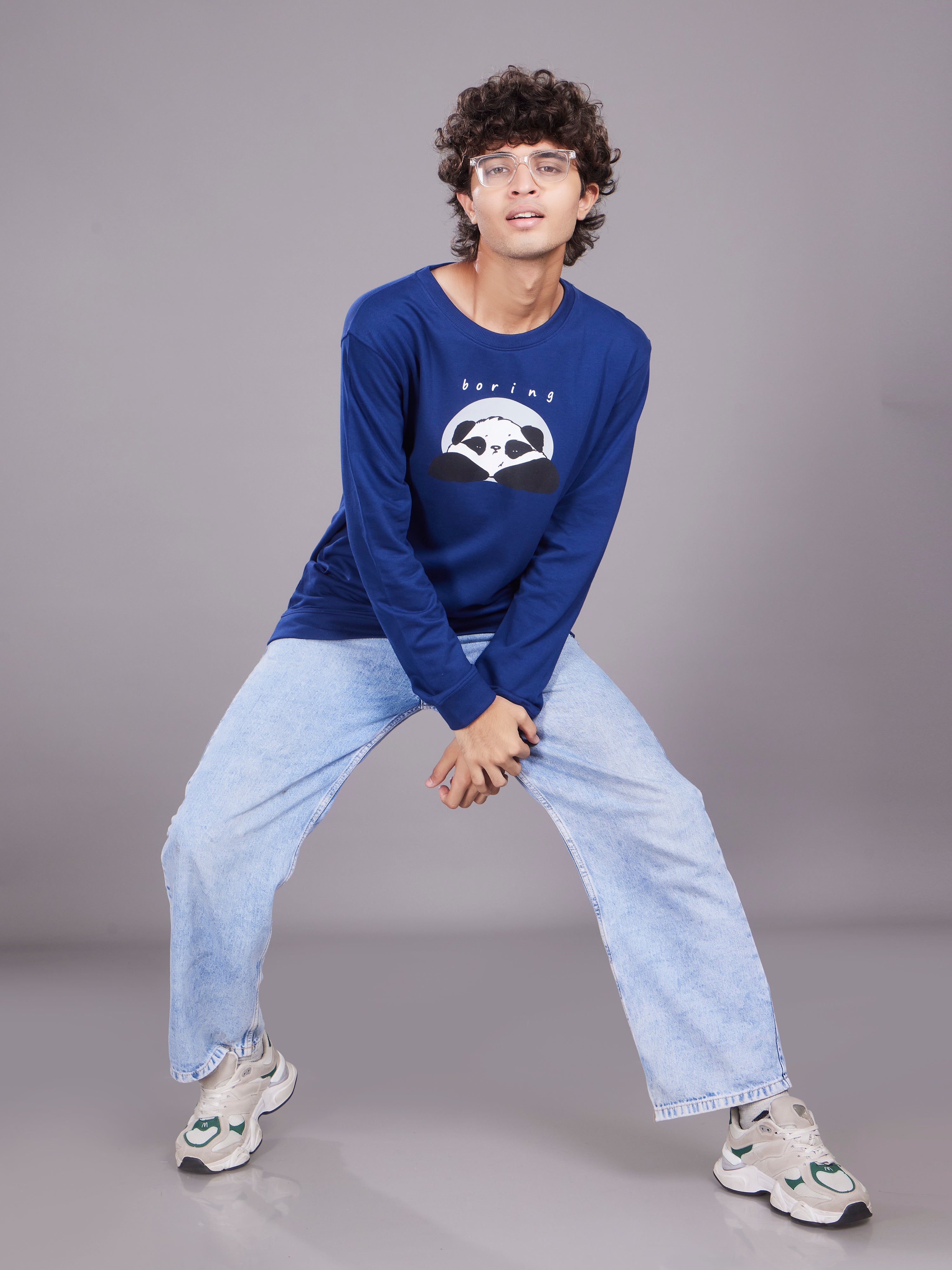 Sweat top Panda-Navy
