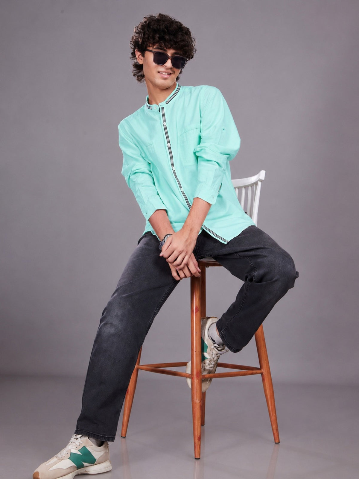 Full Sleeve Oxford Shirt Teal