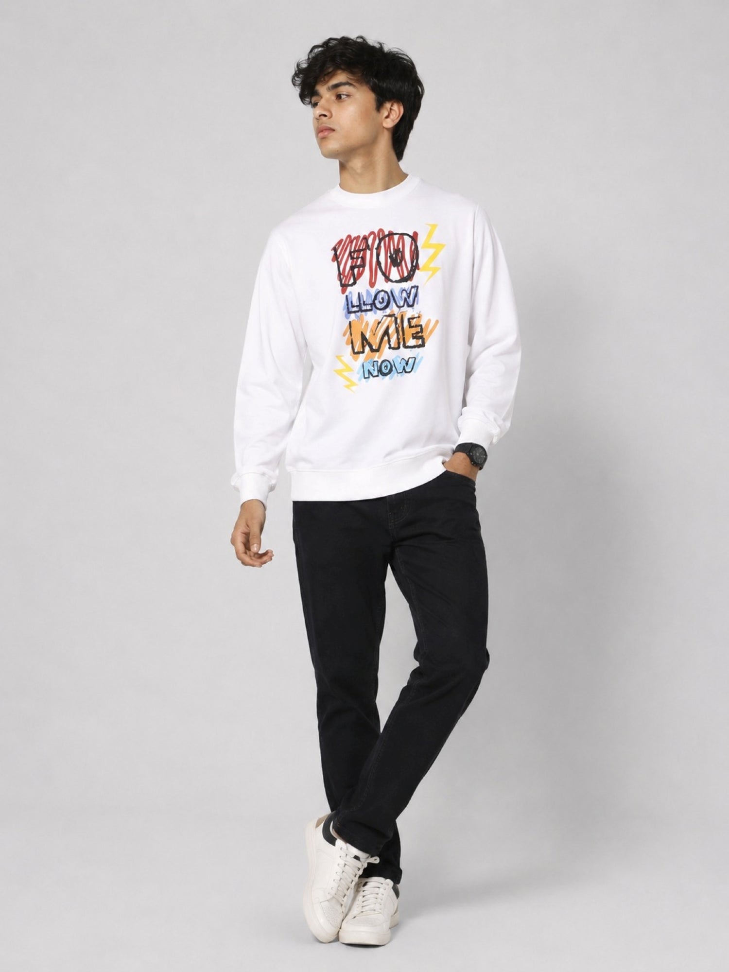 Sweat top - rough sketch-White