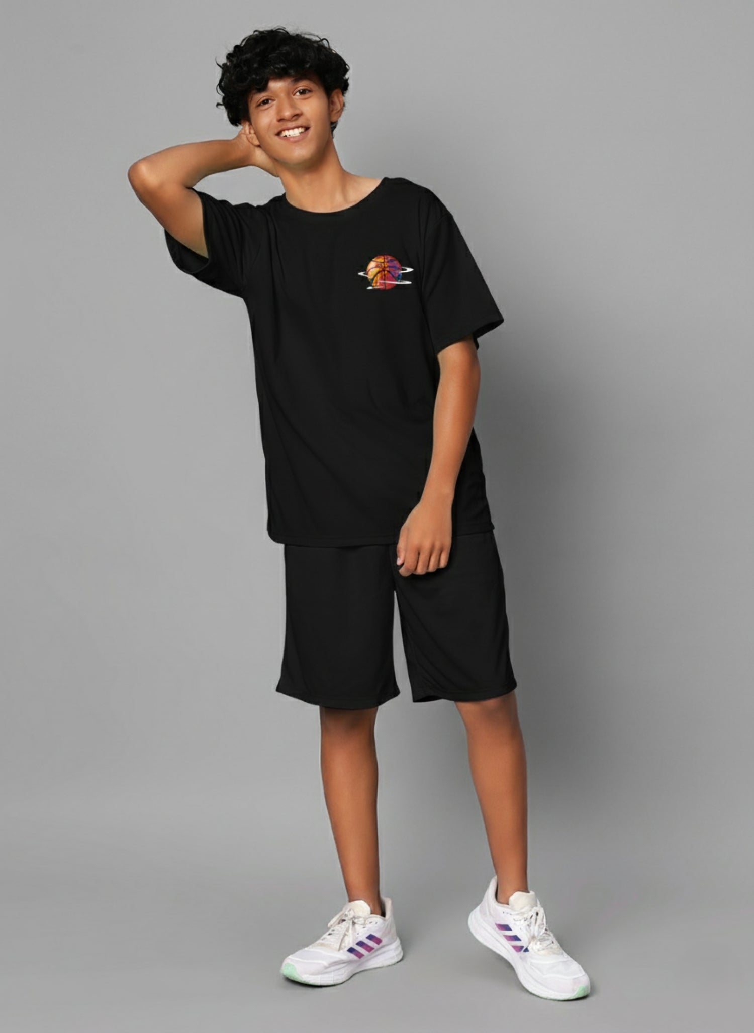 Graphic Co-Ord Set - Black