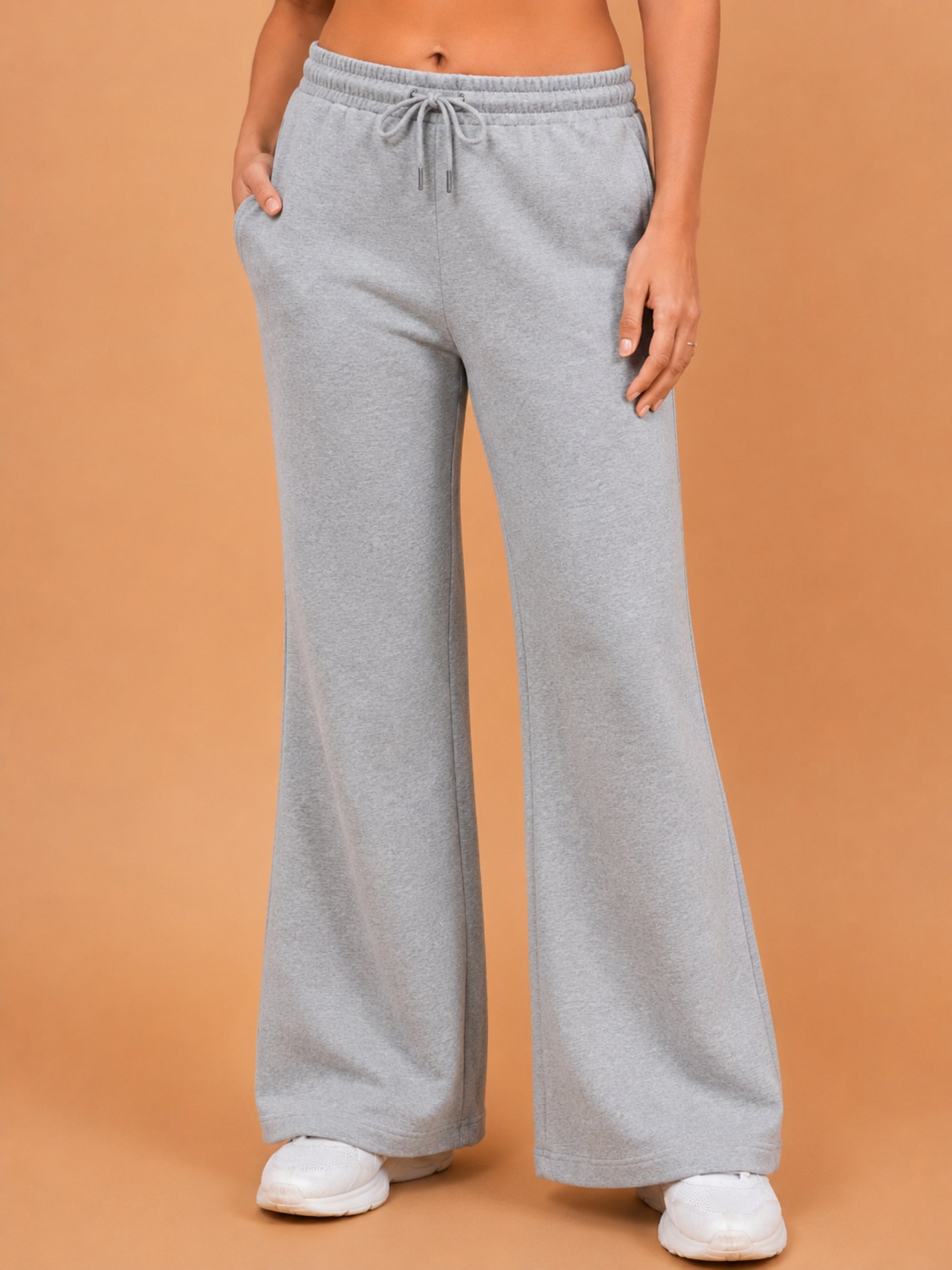 Girls Bootcut Trackpants - Grey