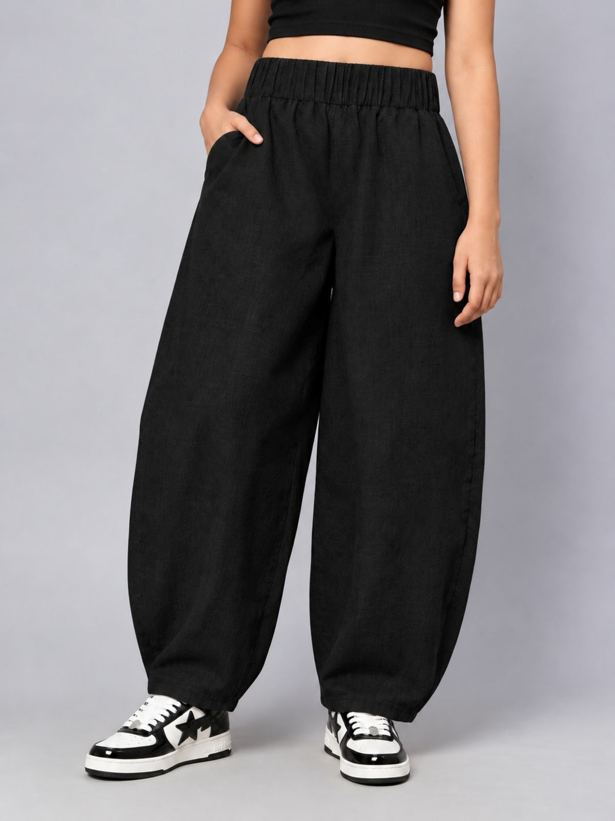 Woven Trouser- Black