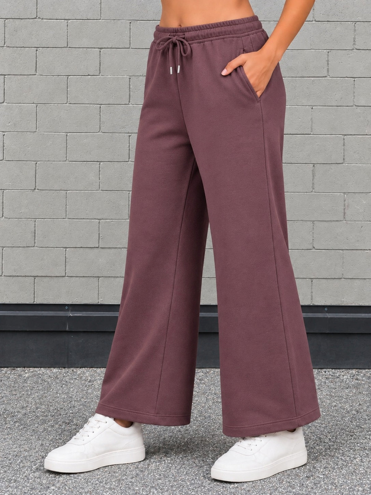 Girls Bootcut Trackpants - Mauve