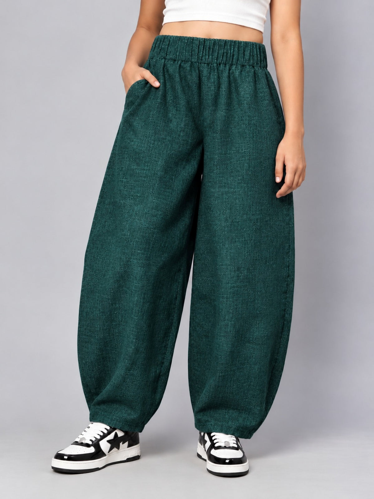 Woven Trouser - Green