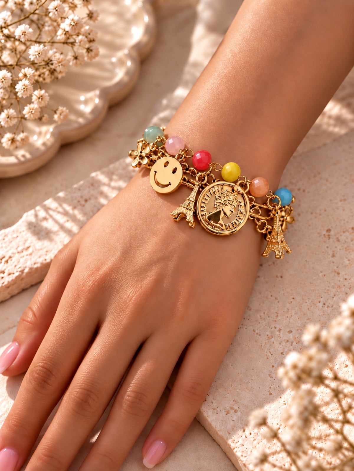 Girls Multi Layered Bracelet - Multi