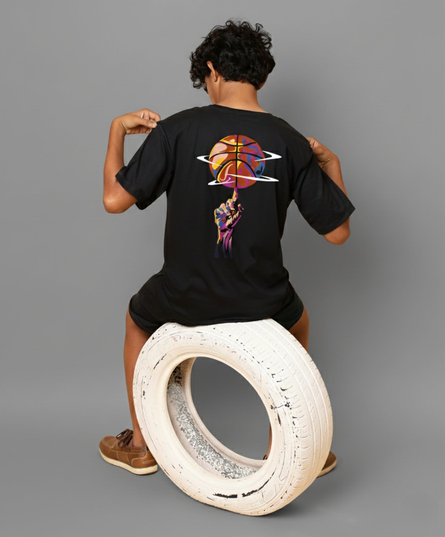 Graphic Co-Ord Set - Black