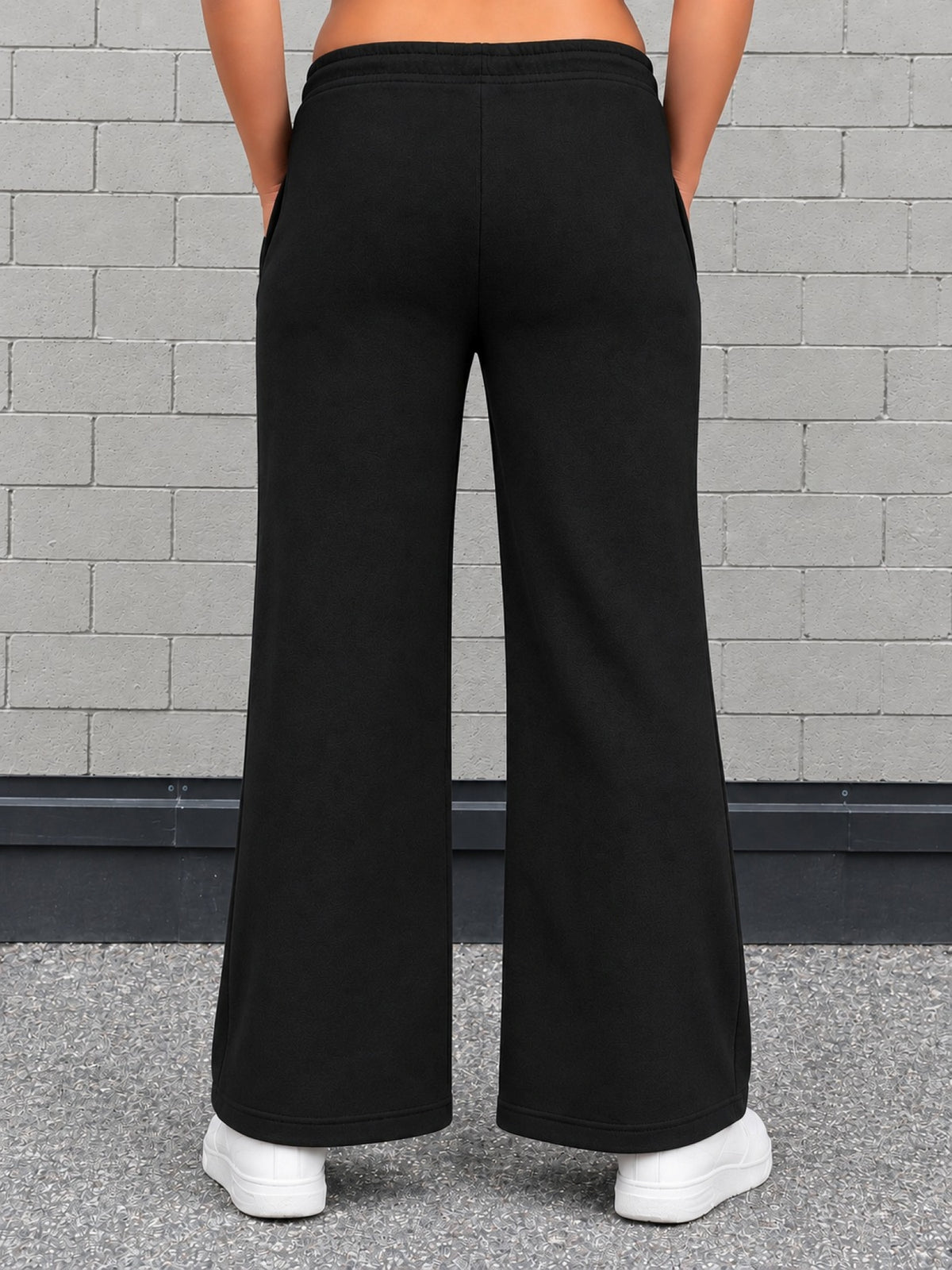 Girls Bootcut Trackpants - Black