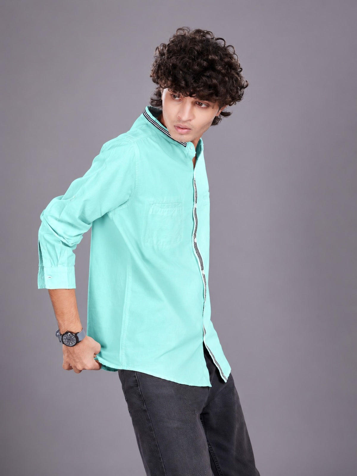 Full Sleeve Oxford Shirt Teal