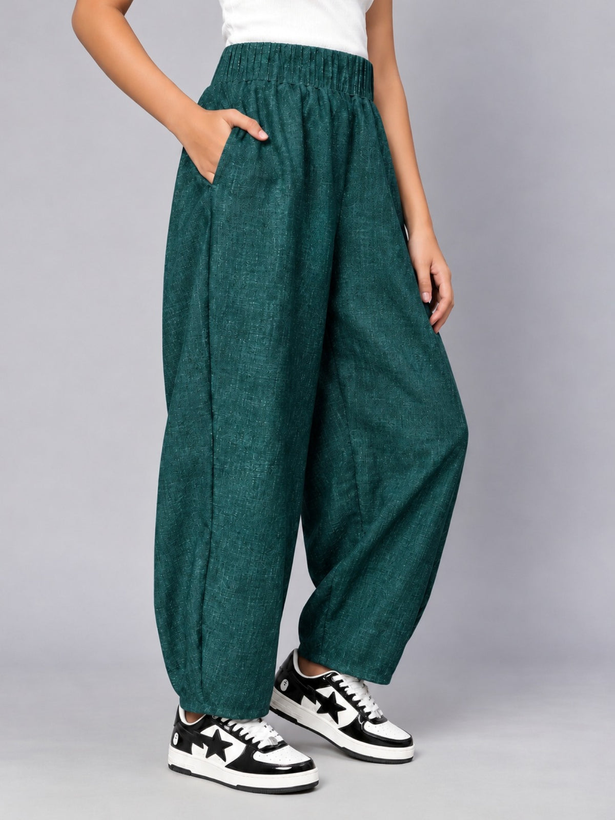 Woven Trouser - Green