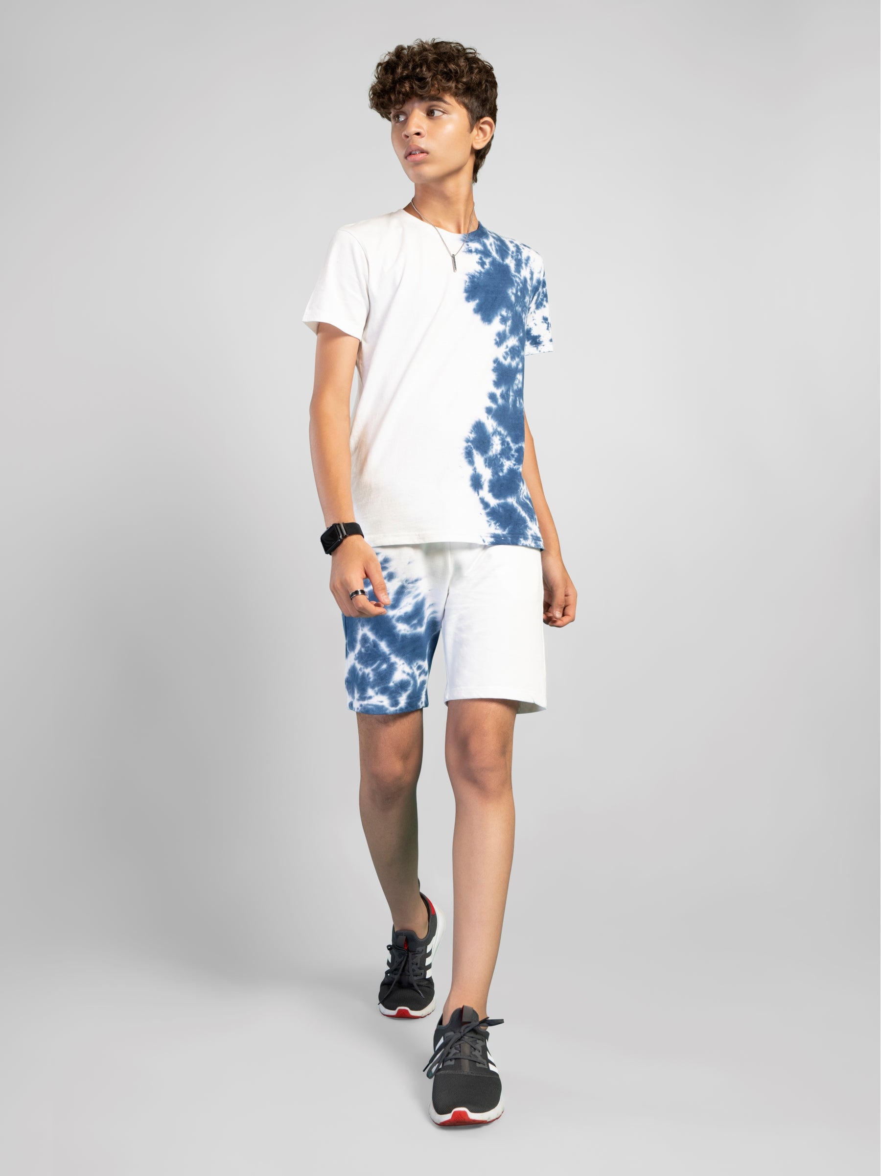 Ink Splatter Tie Dye Co-ord set-Navy