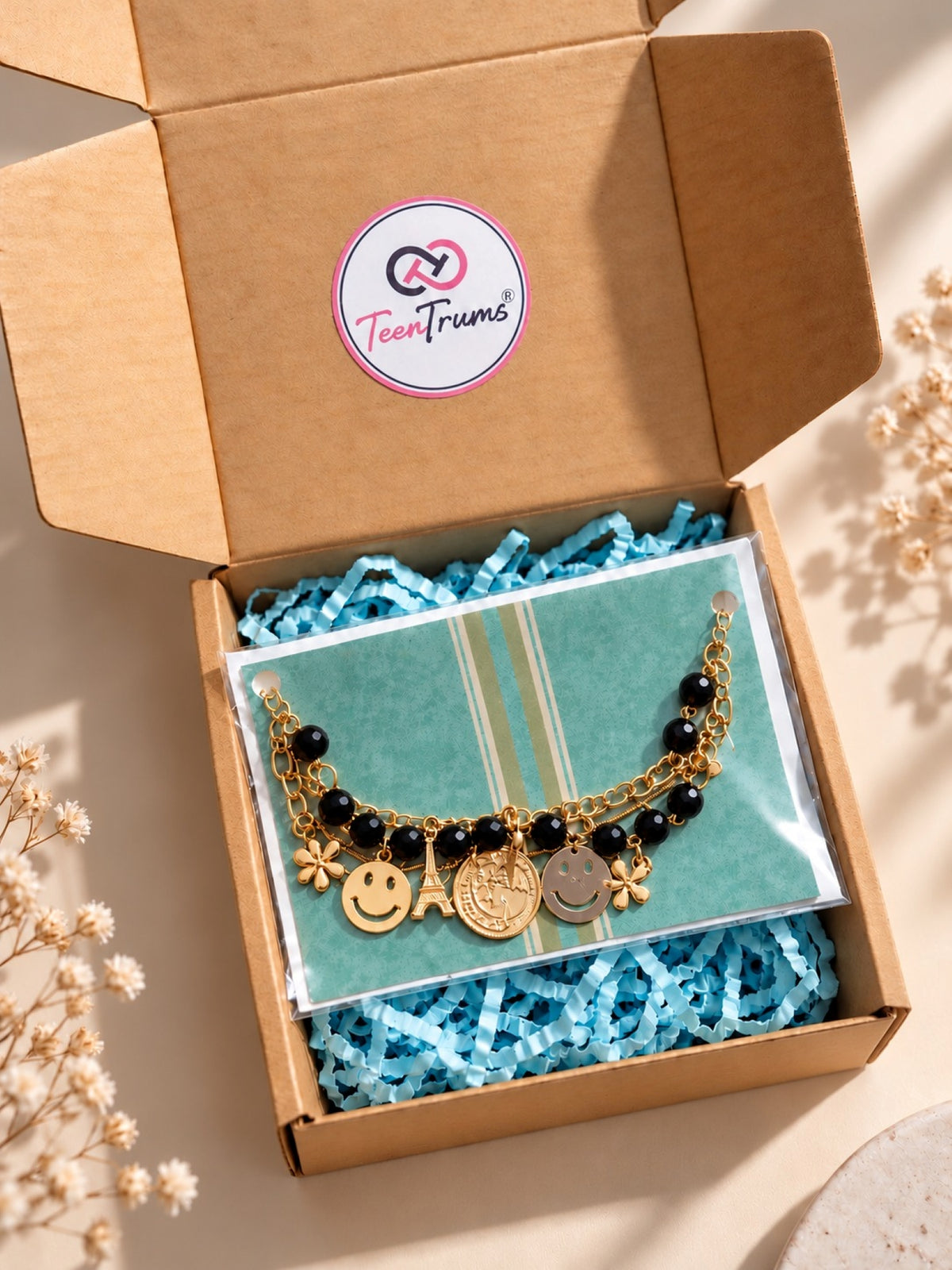 Girls Multi Layered Bracelet - Black