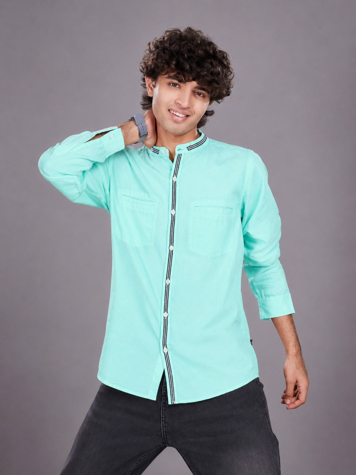 Full Sleeve Oxford Shirt Teal