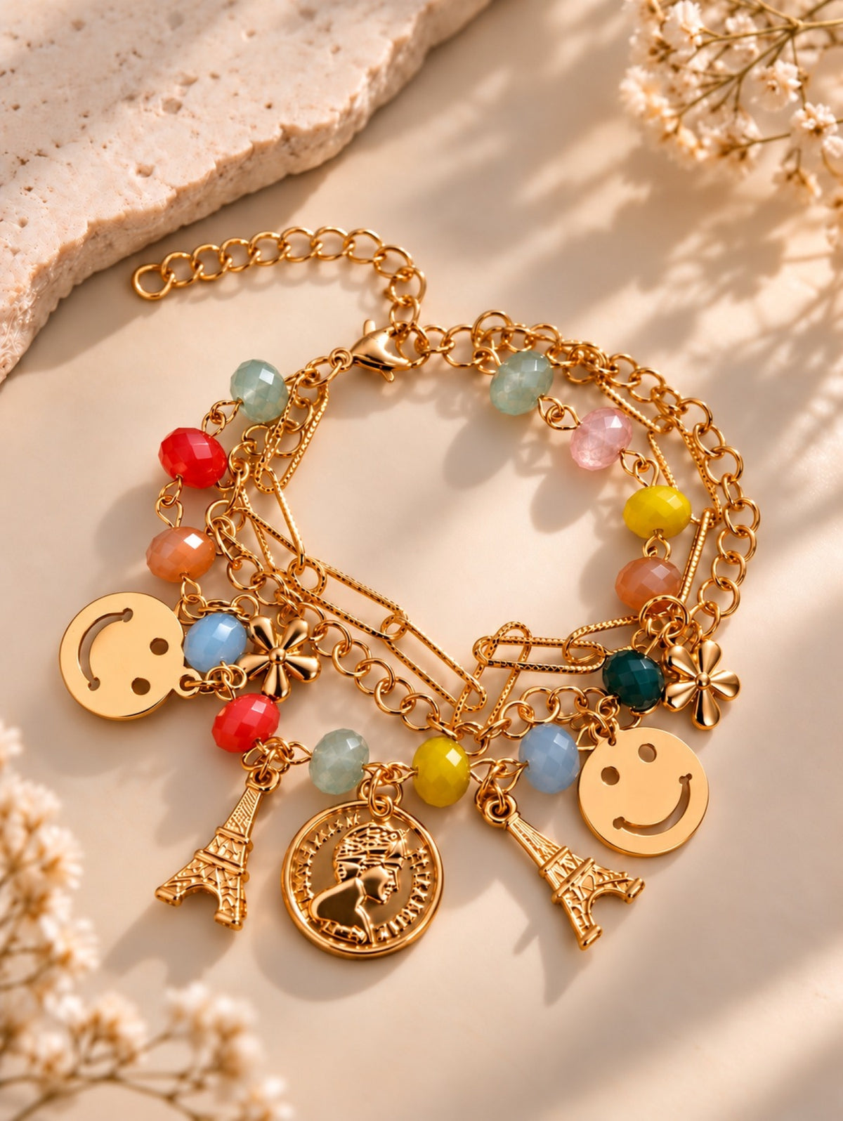 Girls Multi Layered Bracelet - Multi