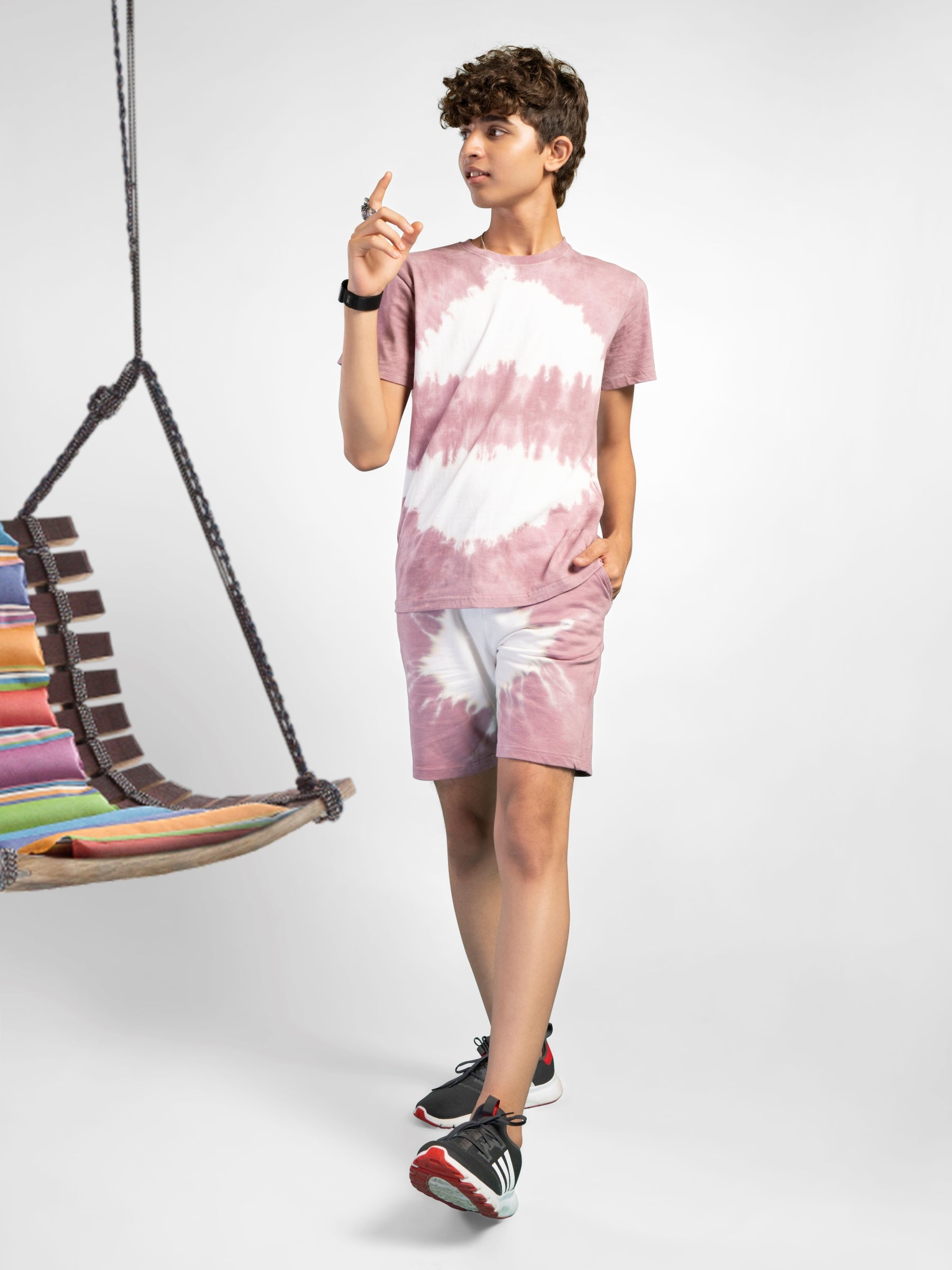 Tie Dye Co-ord set - Wine