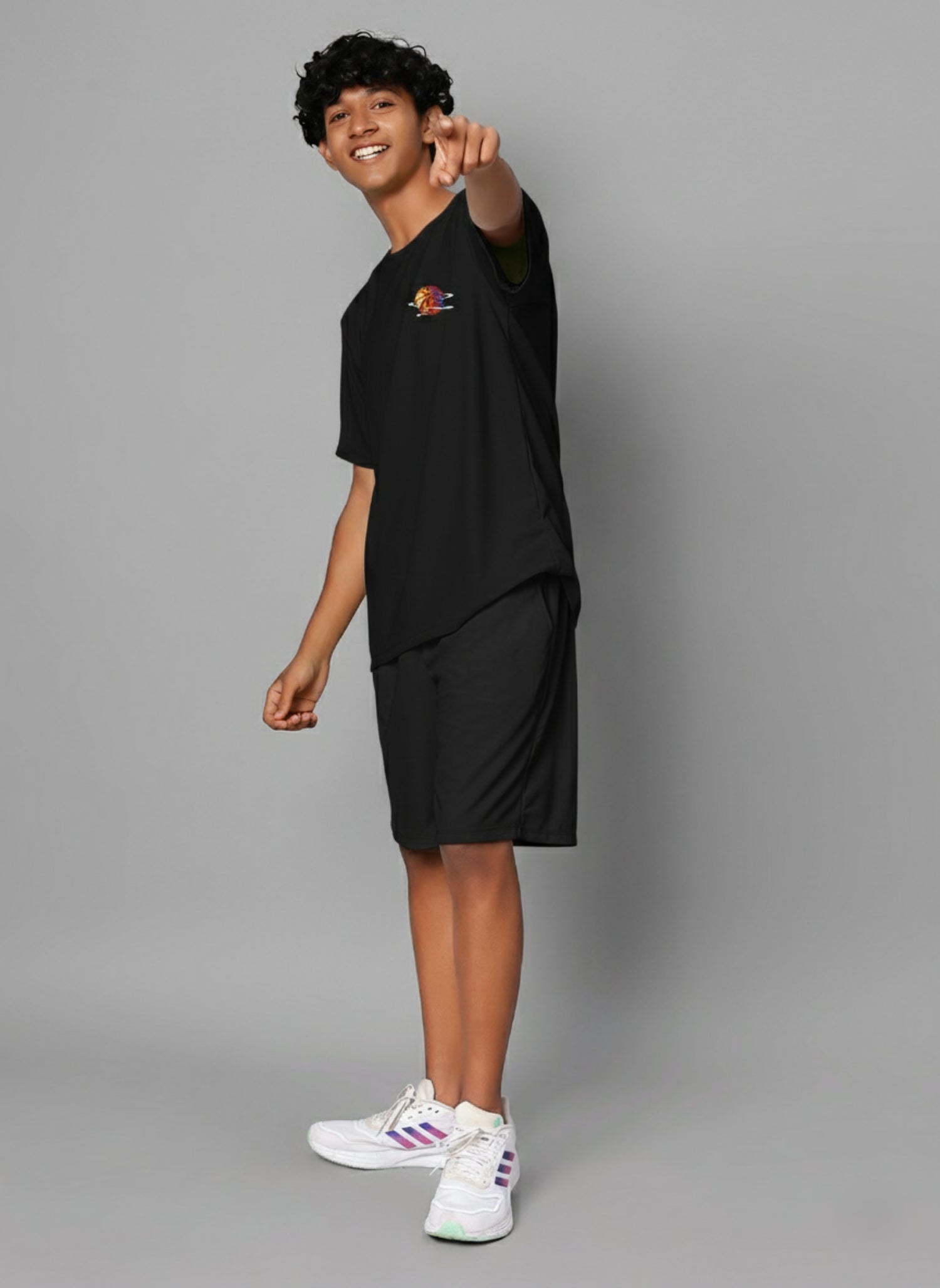 Graphic Co-Ord Set - Black