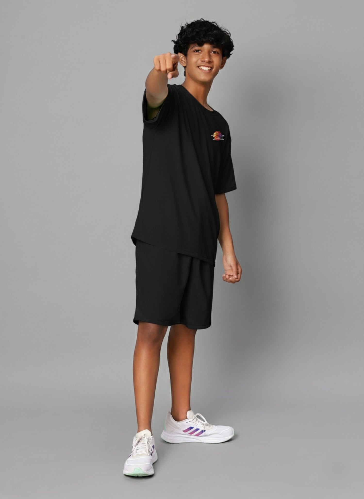 Graphic Co-Ord Set - Black