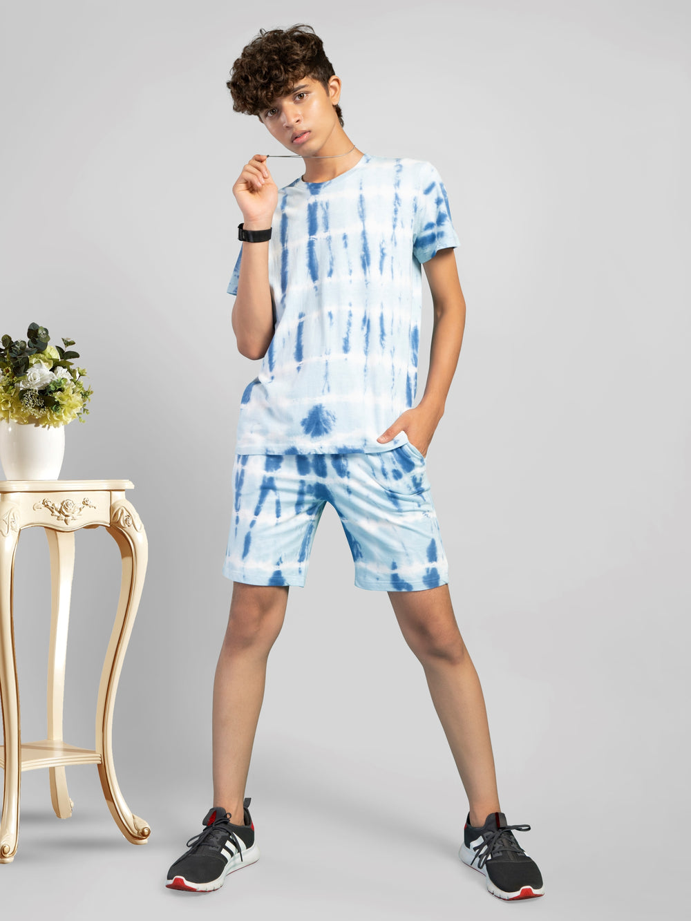 Lime Geometric Print Co-Ord Set- Boy main image 1