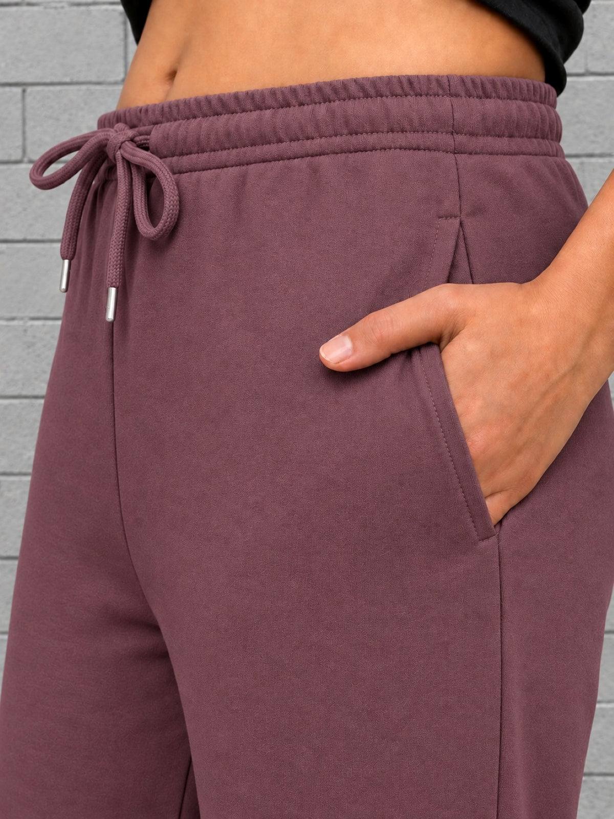 Girls Bootcut Trackpants - Mauve