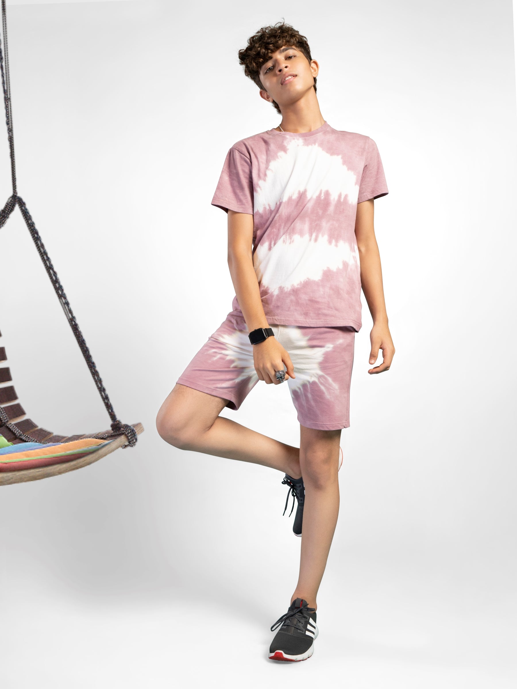 Tie Dye Co-ord set - Wine