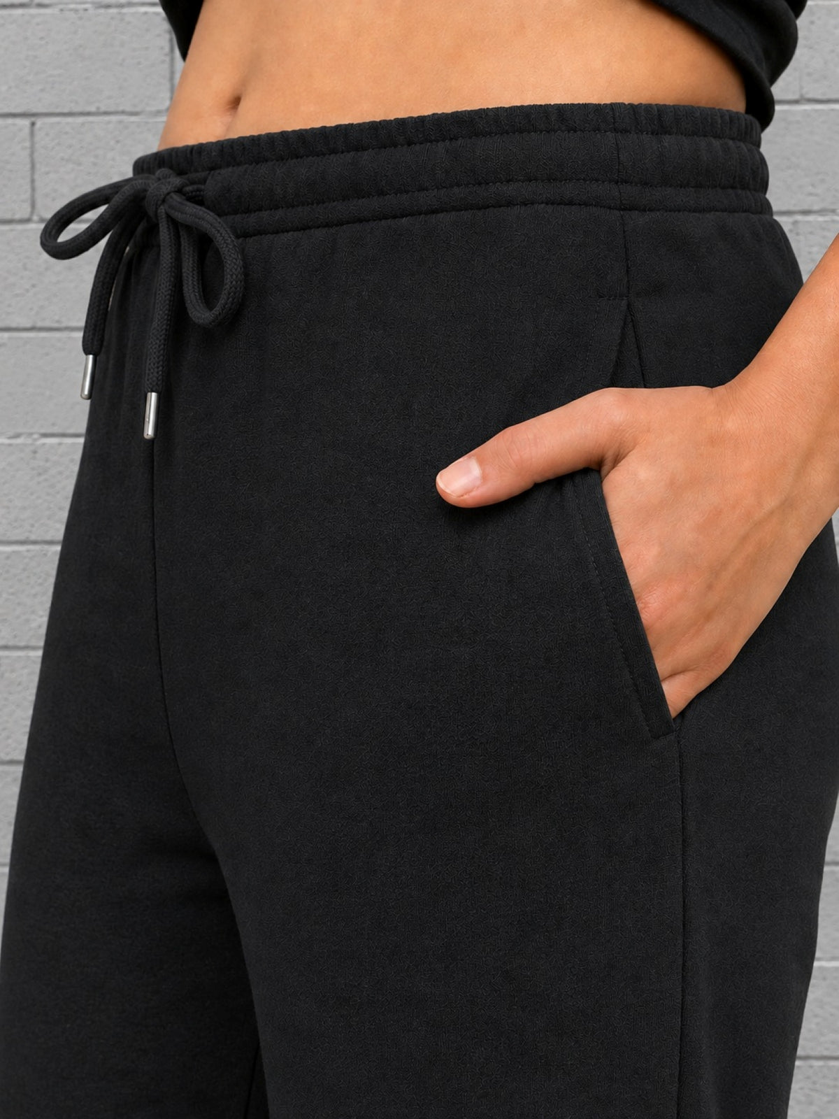 Girls Bootcut Trackpants - Black