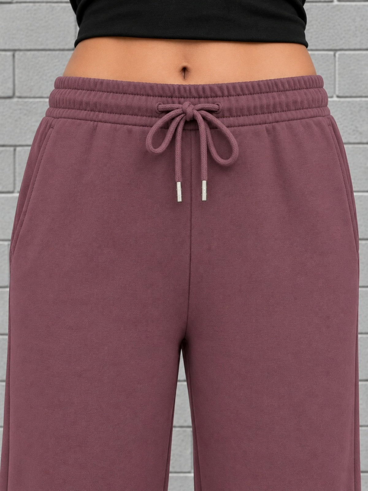 Girls Bootcut Trackpants - Mauve