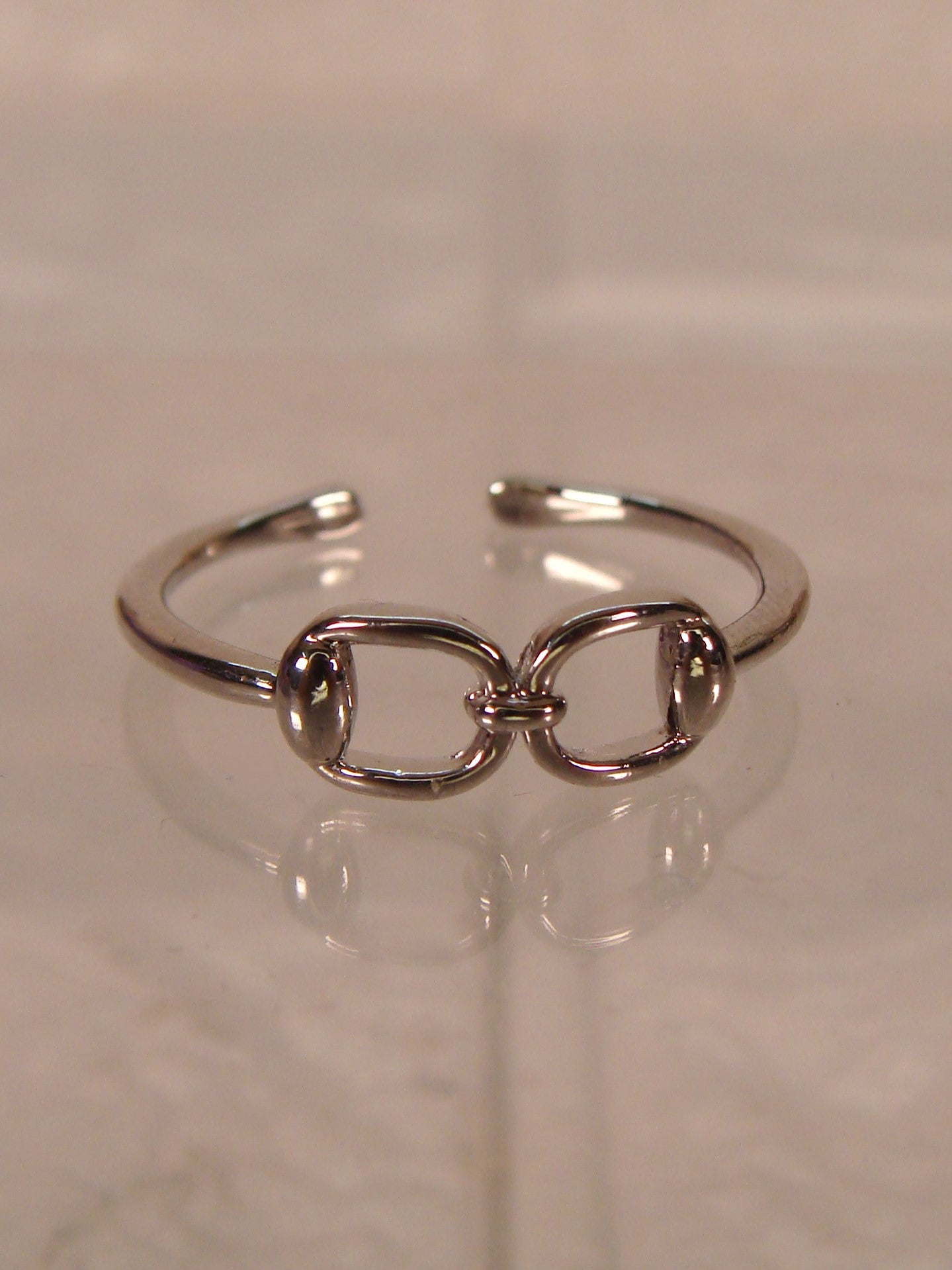 Girls Adjustable Ring - Silver