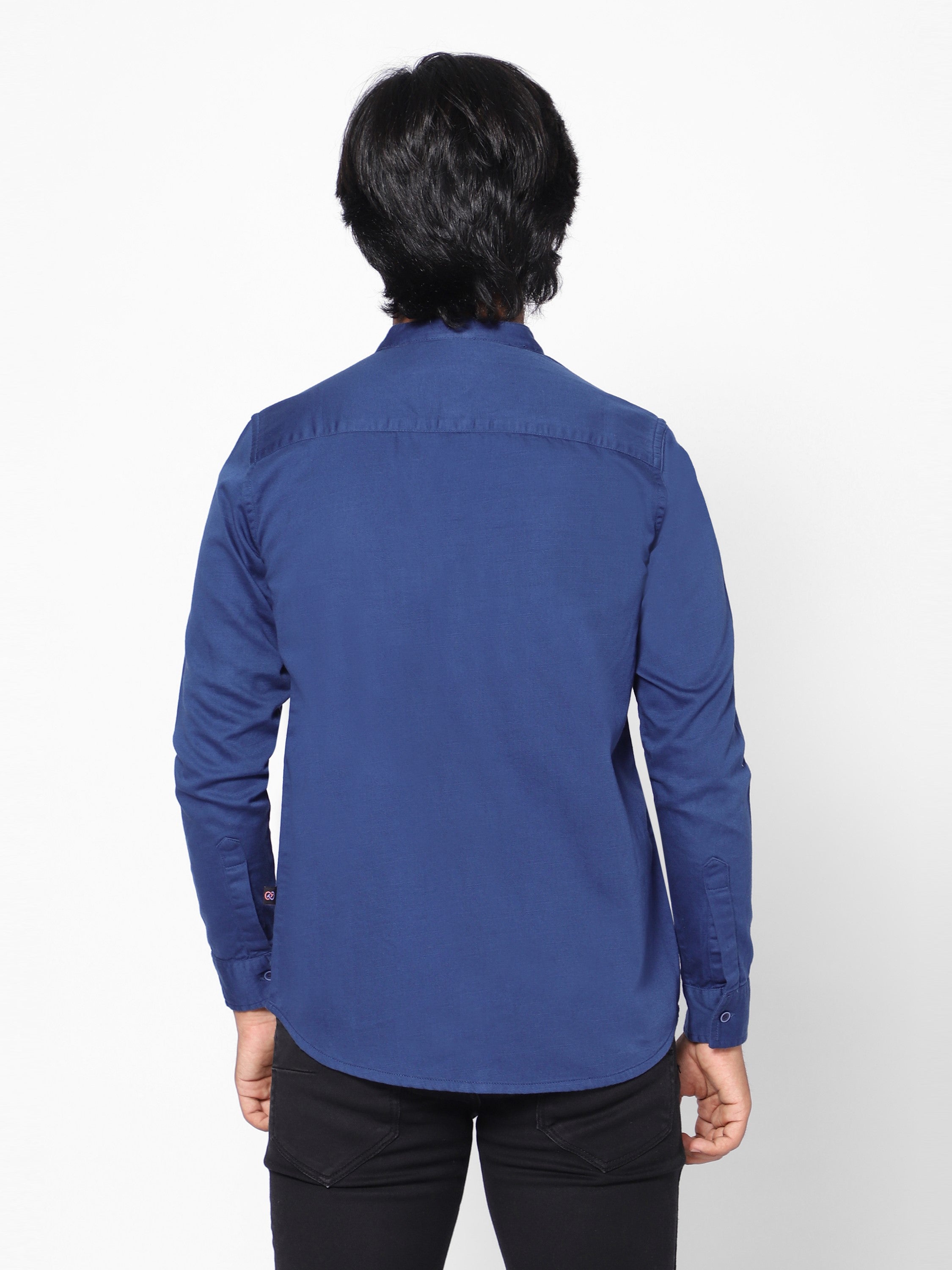 Cotton Shirt - Navy