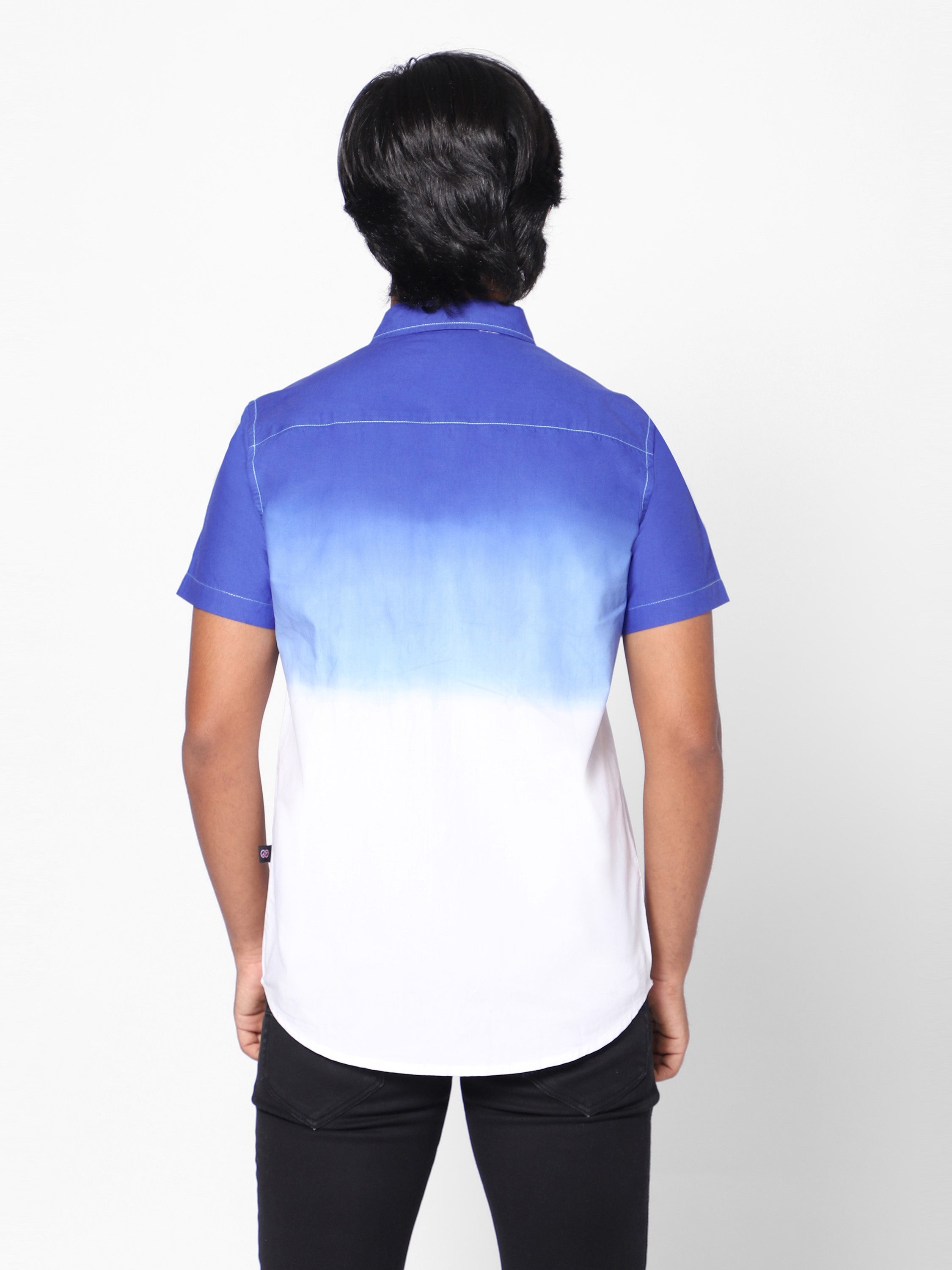 Tie & dye Shirt Navy-Blue