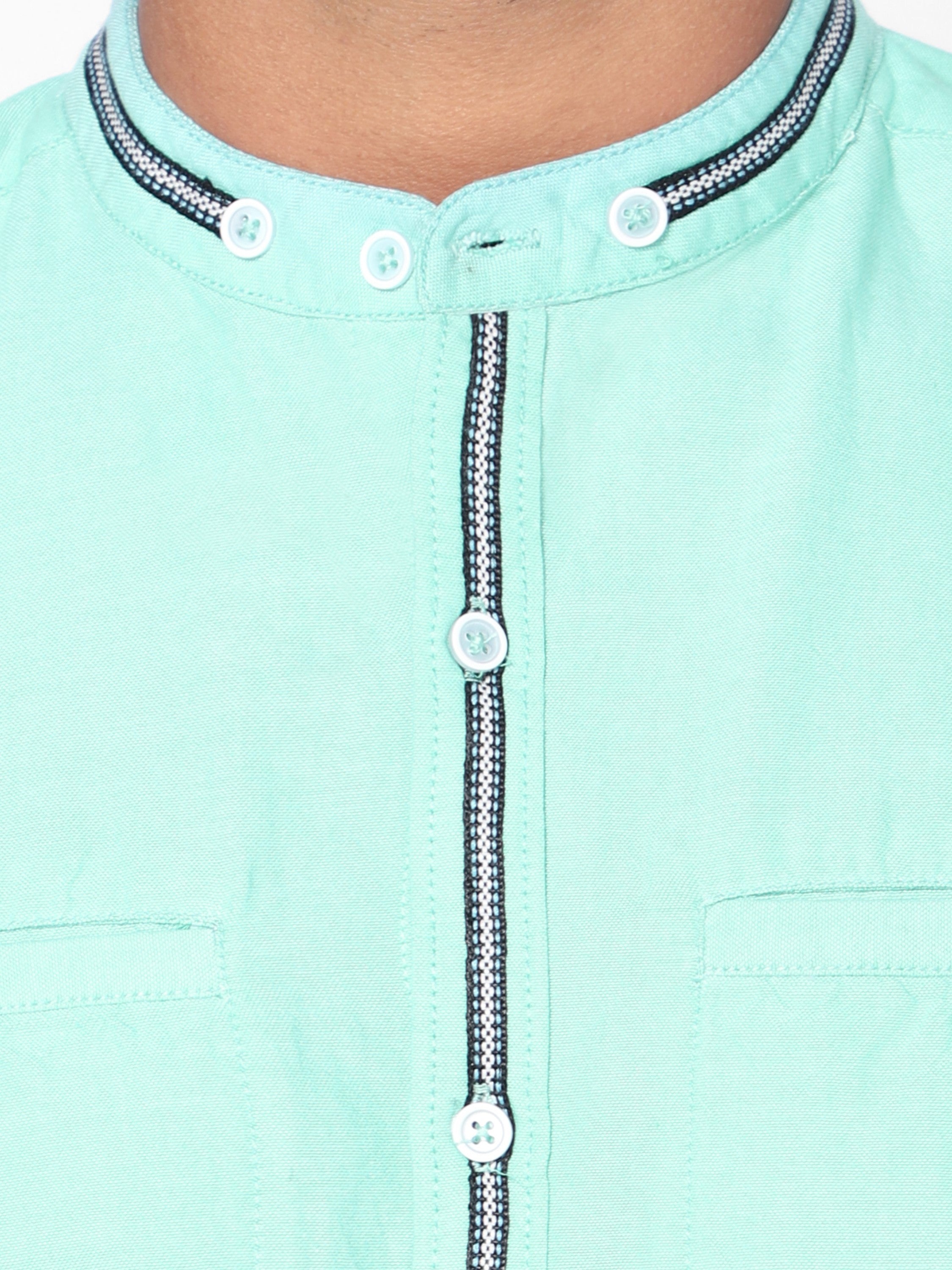 Boys Full Sleeve Oxford Shirt Teal