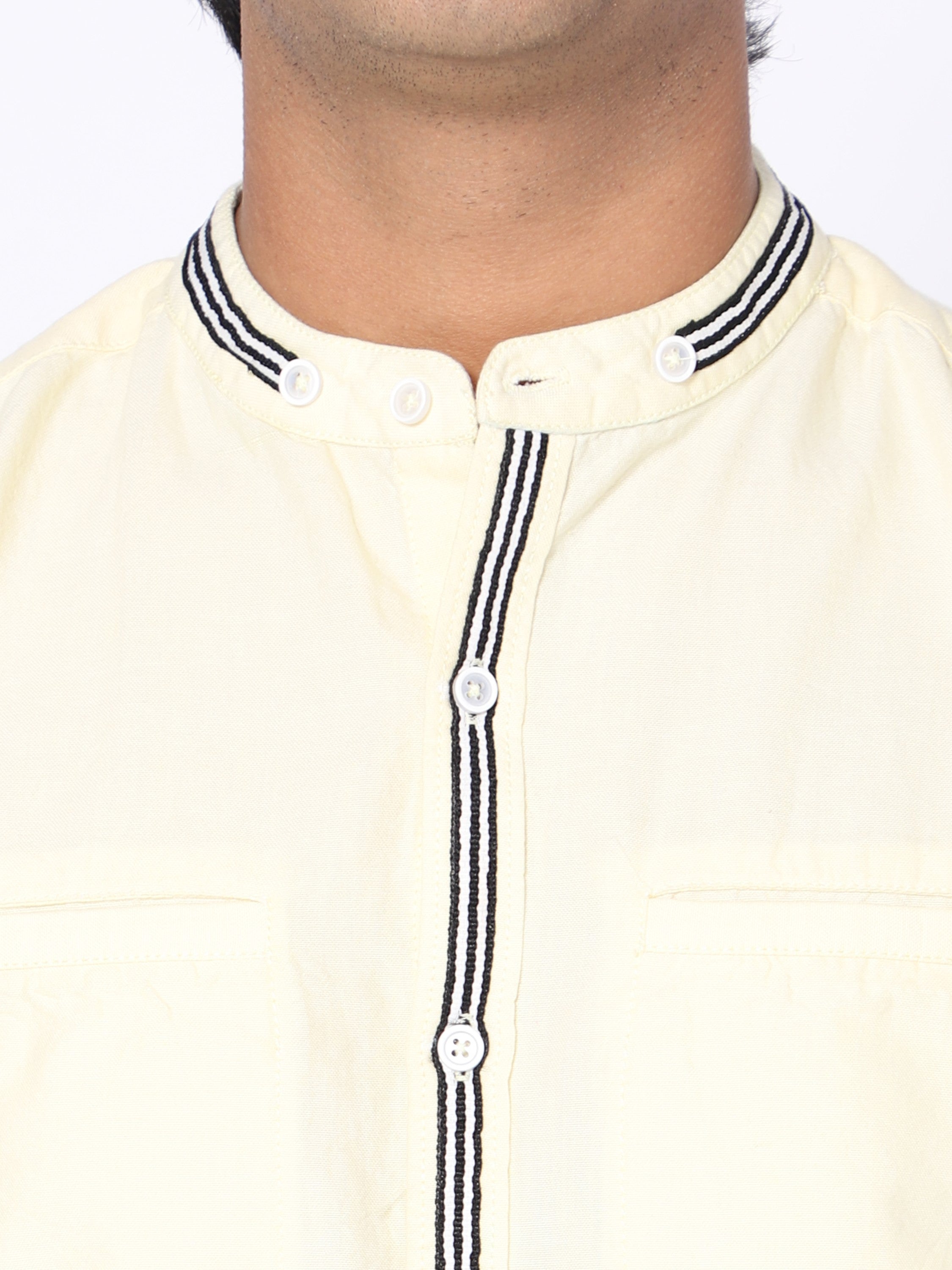 Full Sleeve  Oxford Shirt Lemon