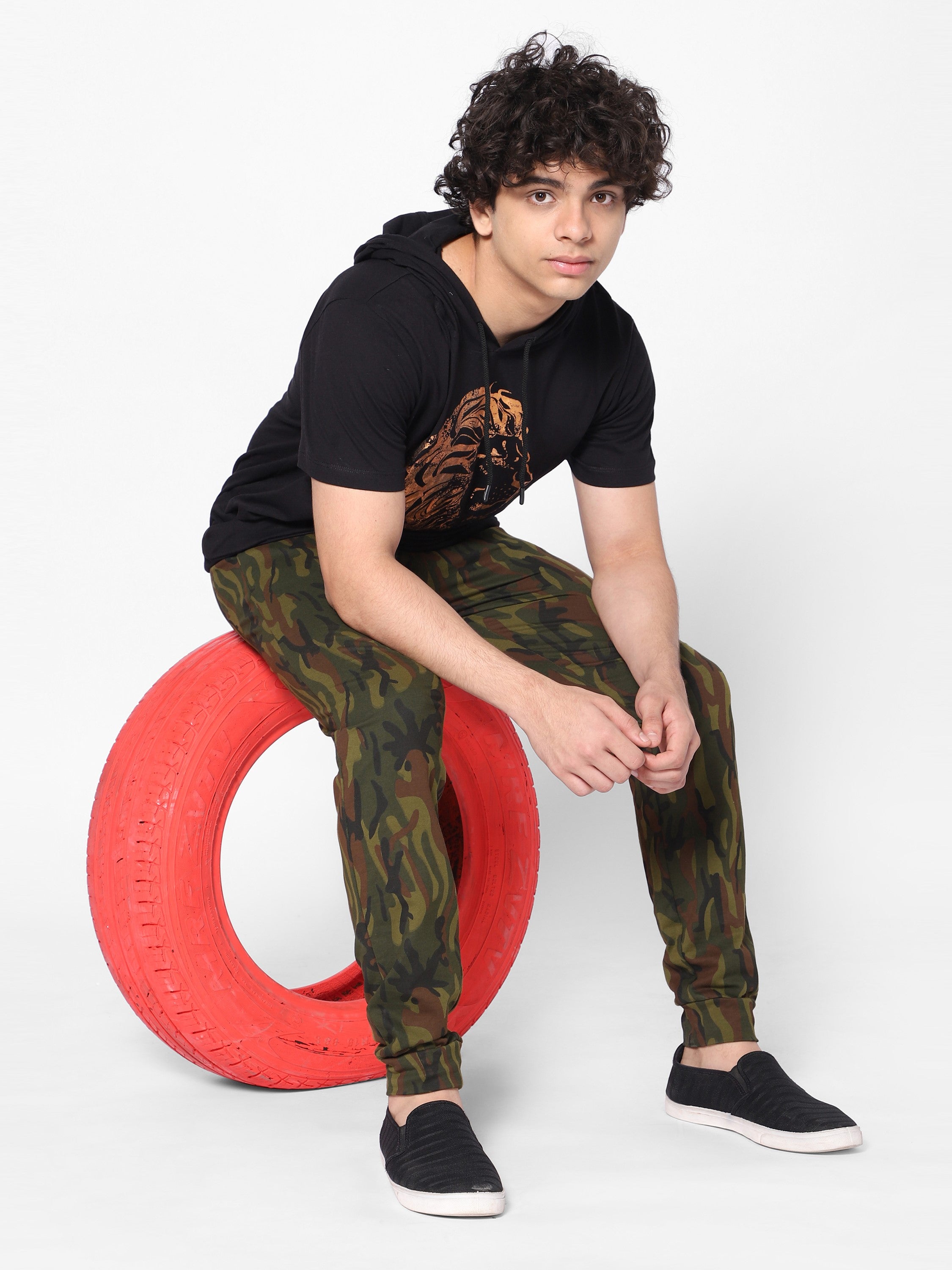 Knit Joggers-Camo