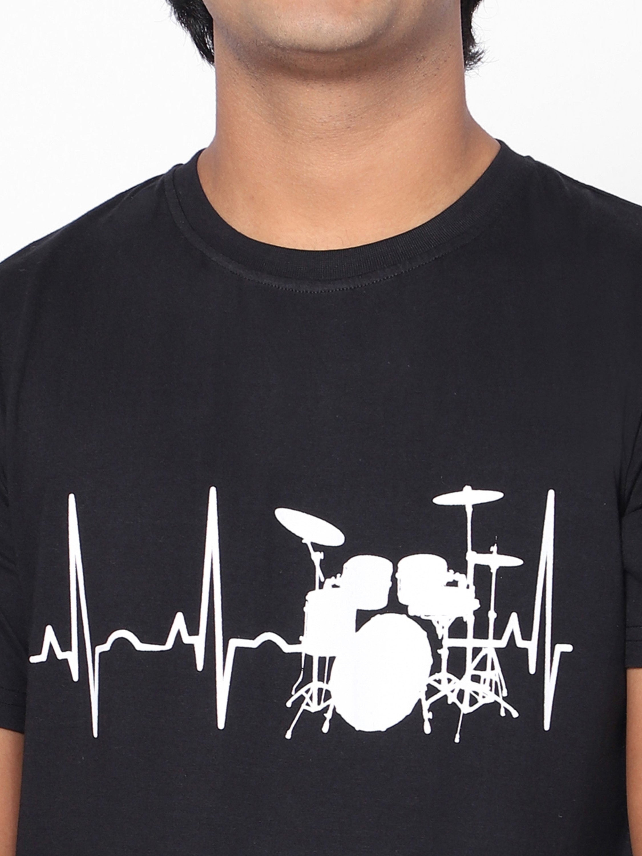 Boys Graphic T-shirt-Music-Black
