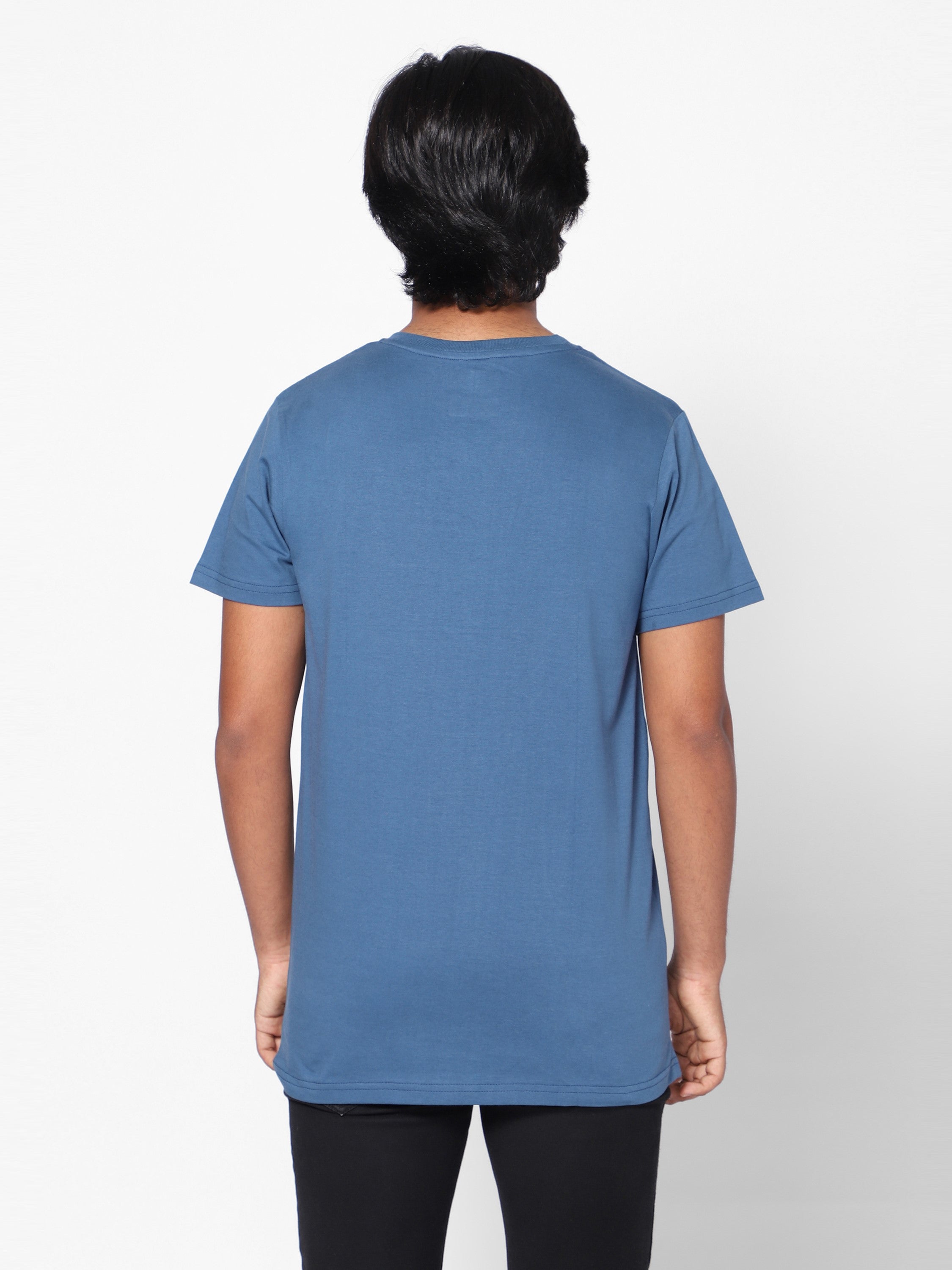 Boys Graphic Tshirt-Busy Doing Nothing-Diesel Blue