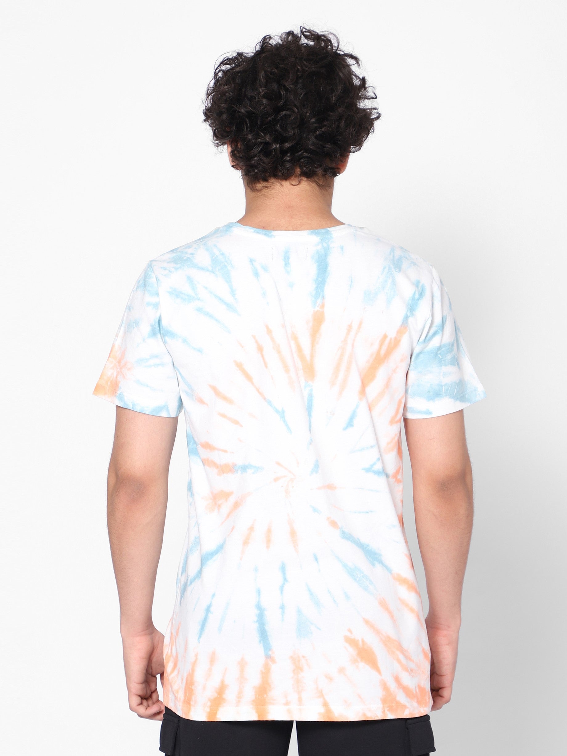 Oversized Tie & dye T-shirt - Orange