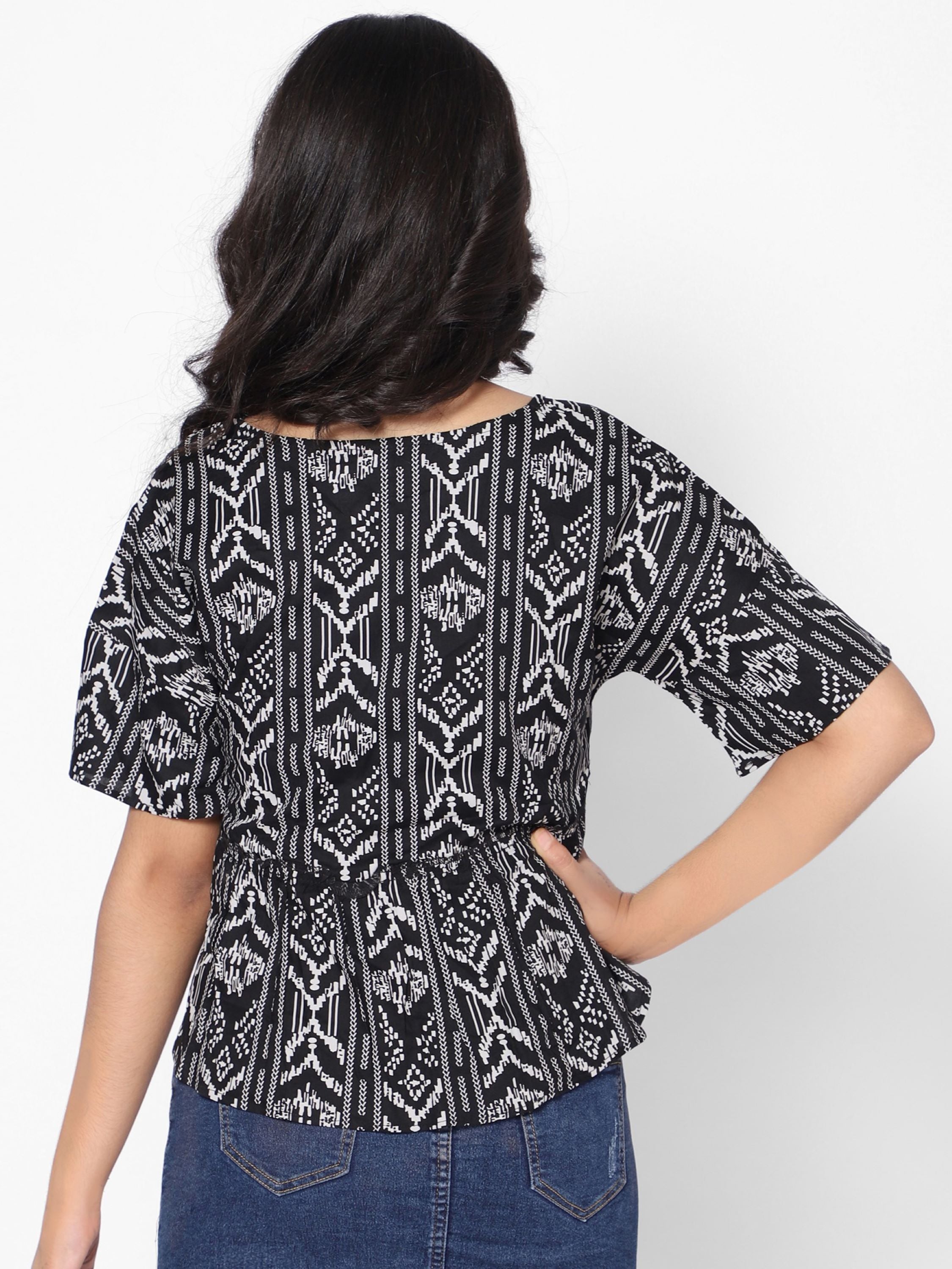 Frill Top-Black