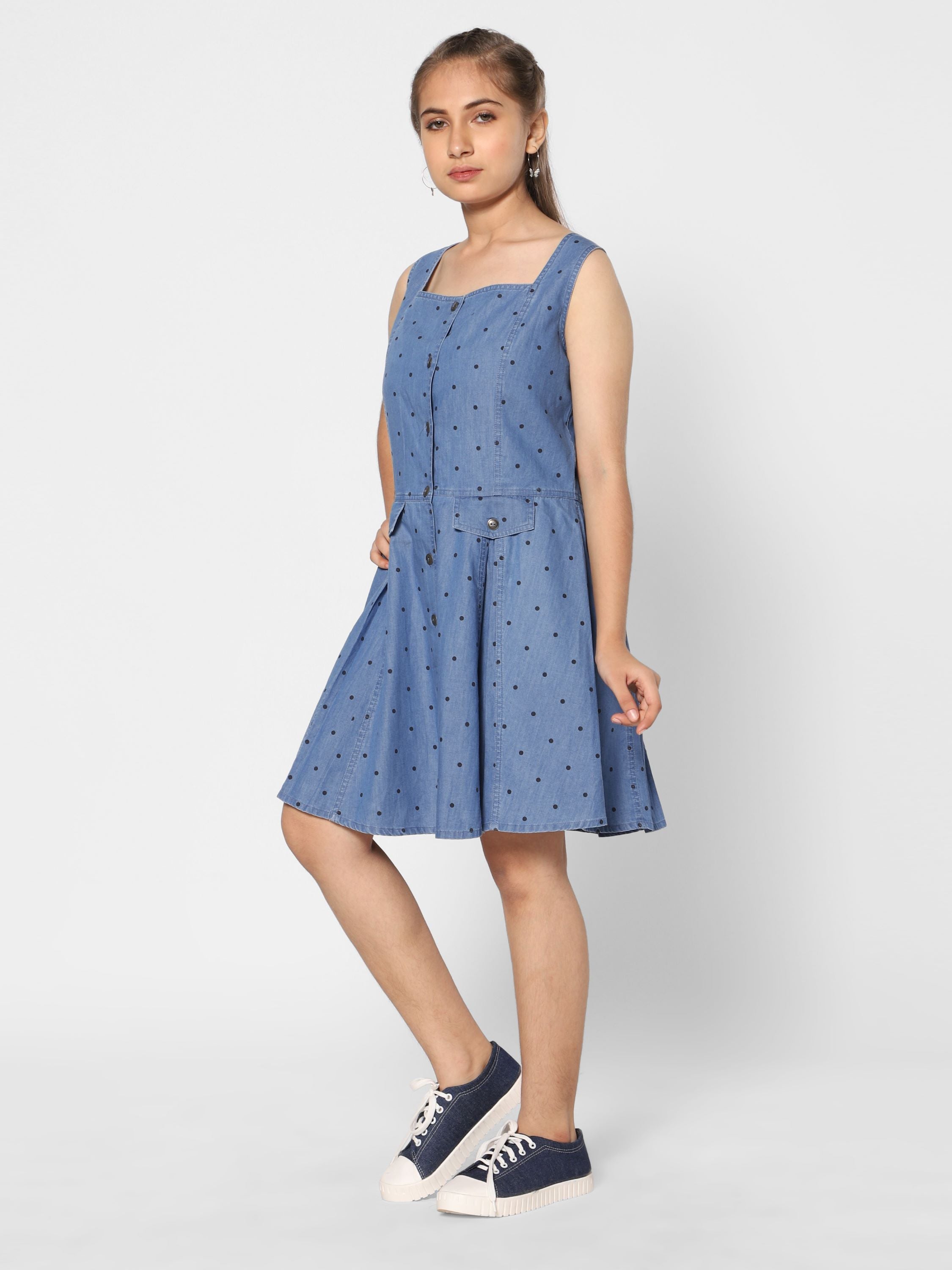 Denim Dress Fit & Flare