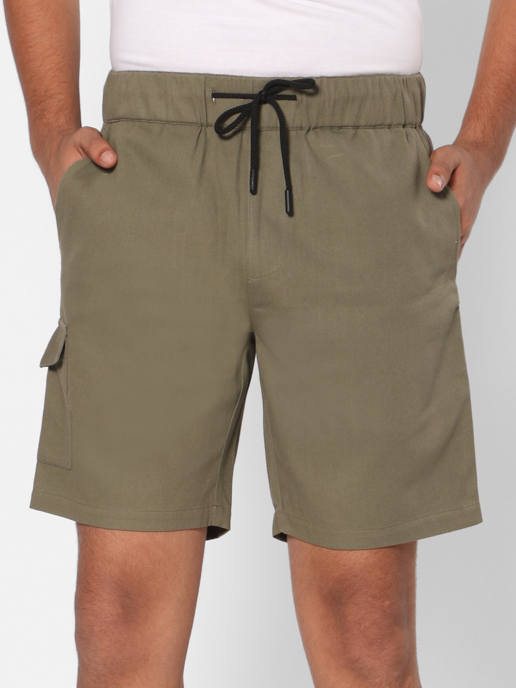 TeenTrums Boys Twill Shorts -  Olive