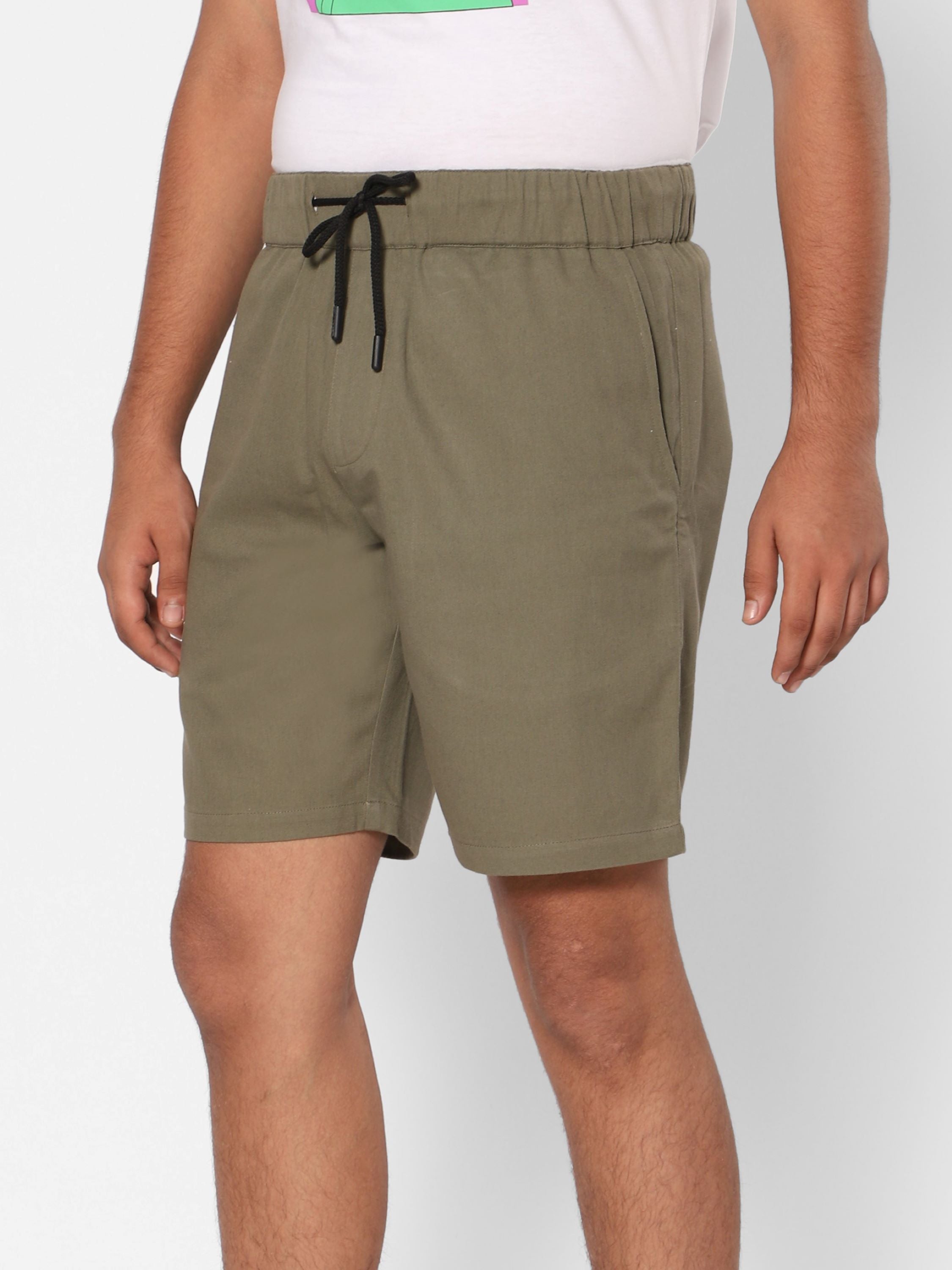 Twill Shorts -  Olive