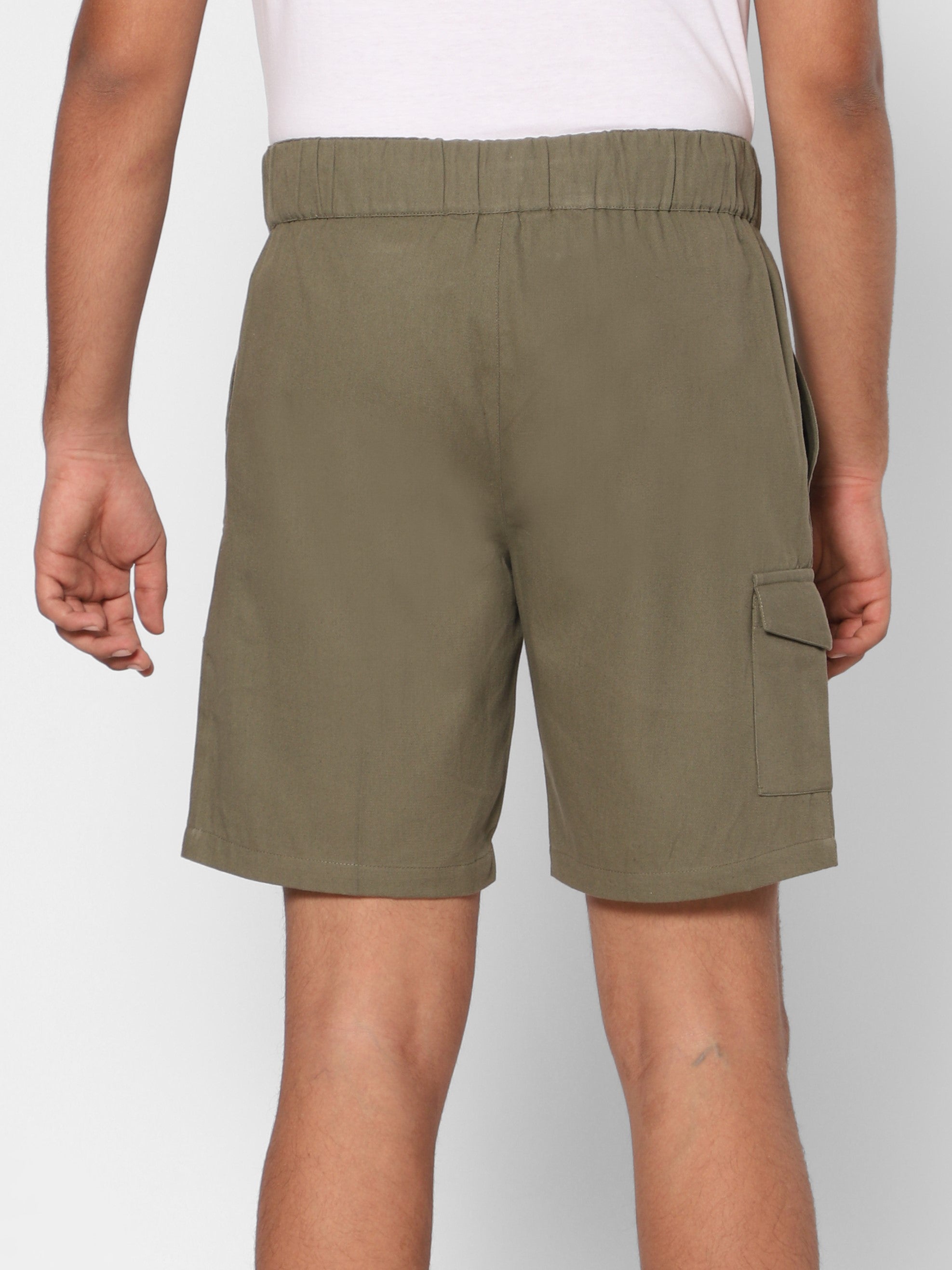 Twill Shorts -  Olive