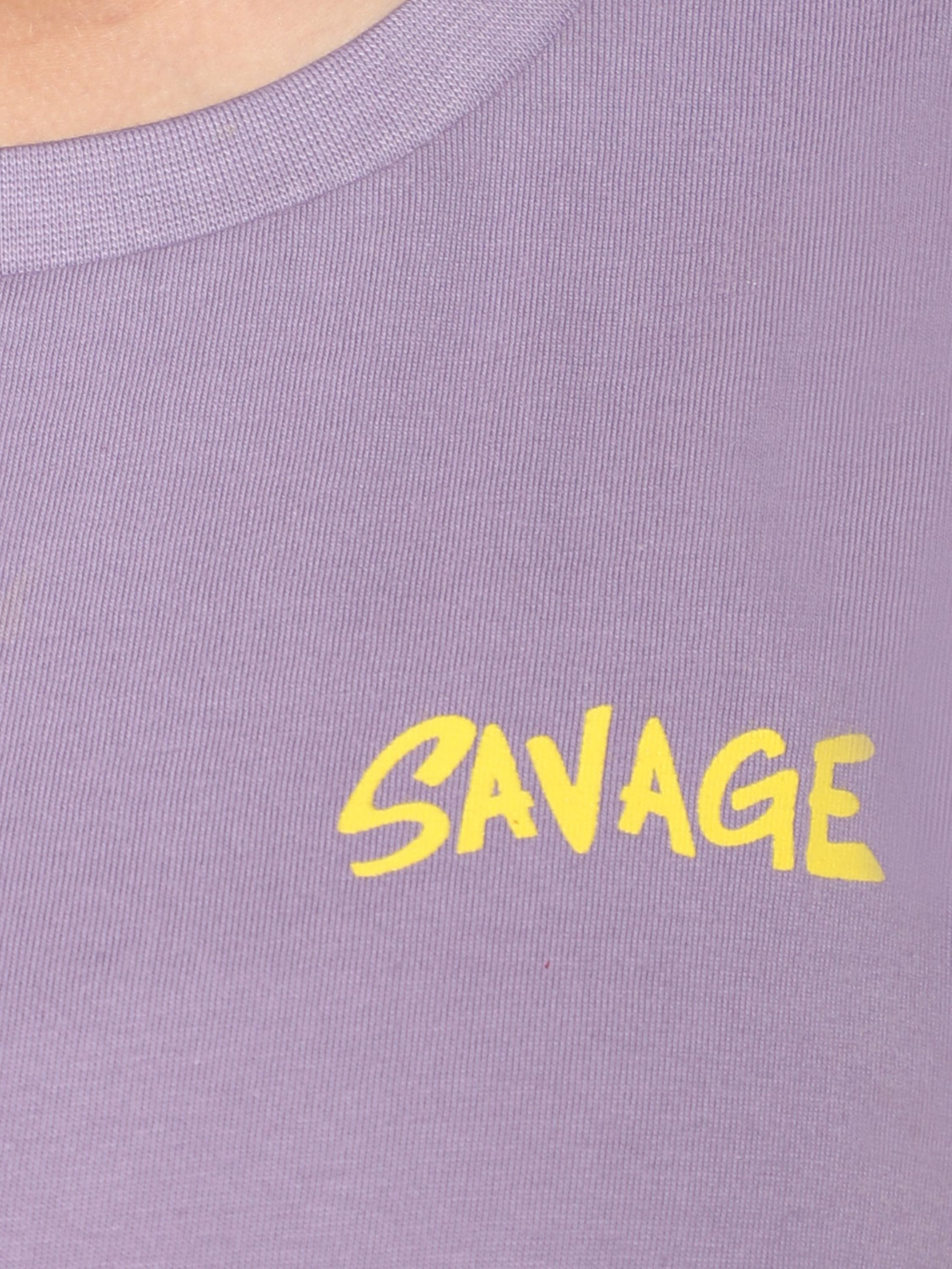 Crop T-shirt -  Savage - Lilac