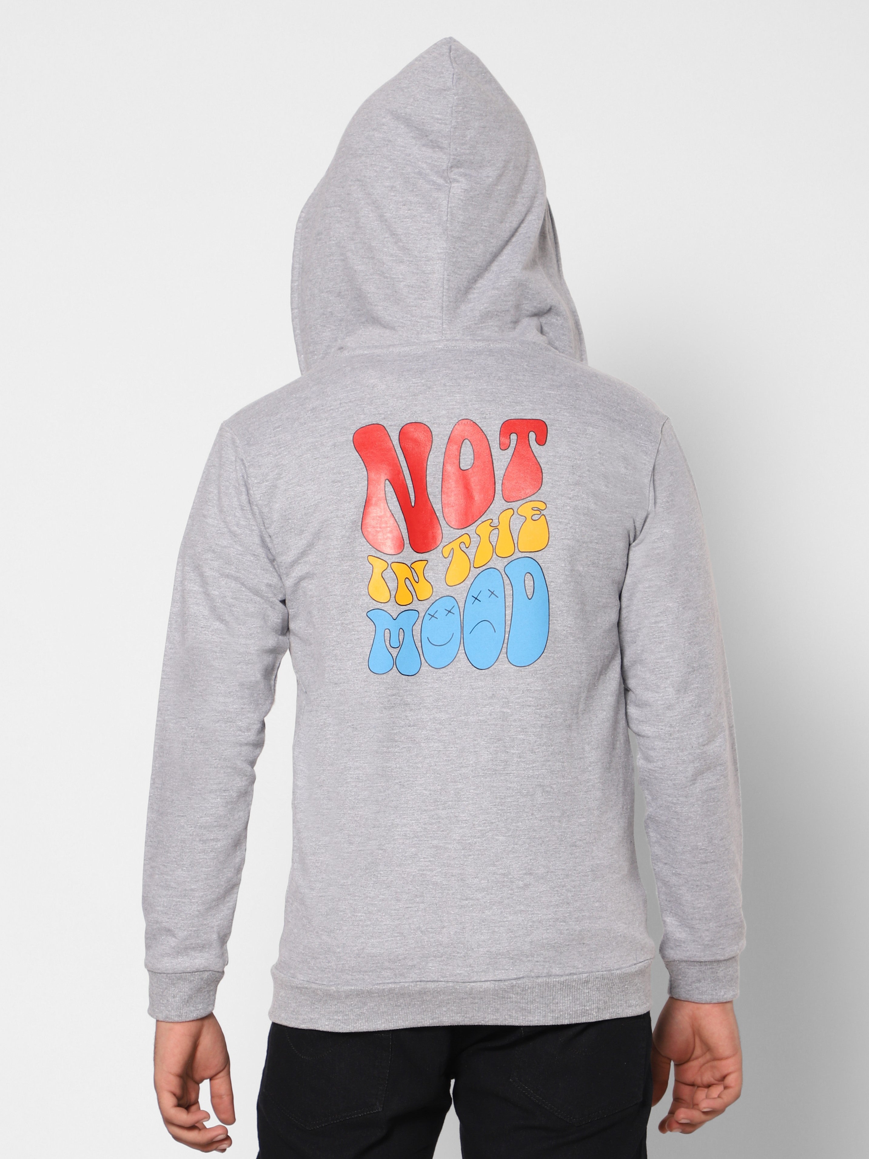 TeenTrums Boys Sweatshirt - Not in the mood - Ecru/Grey Melange