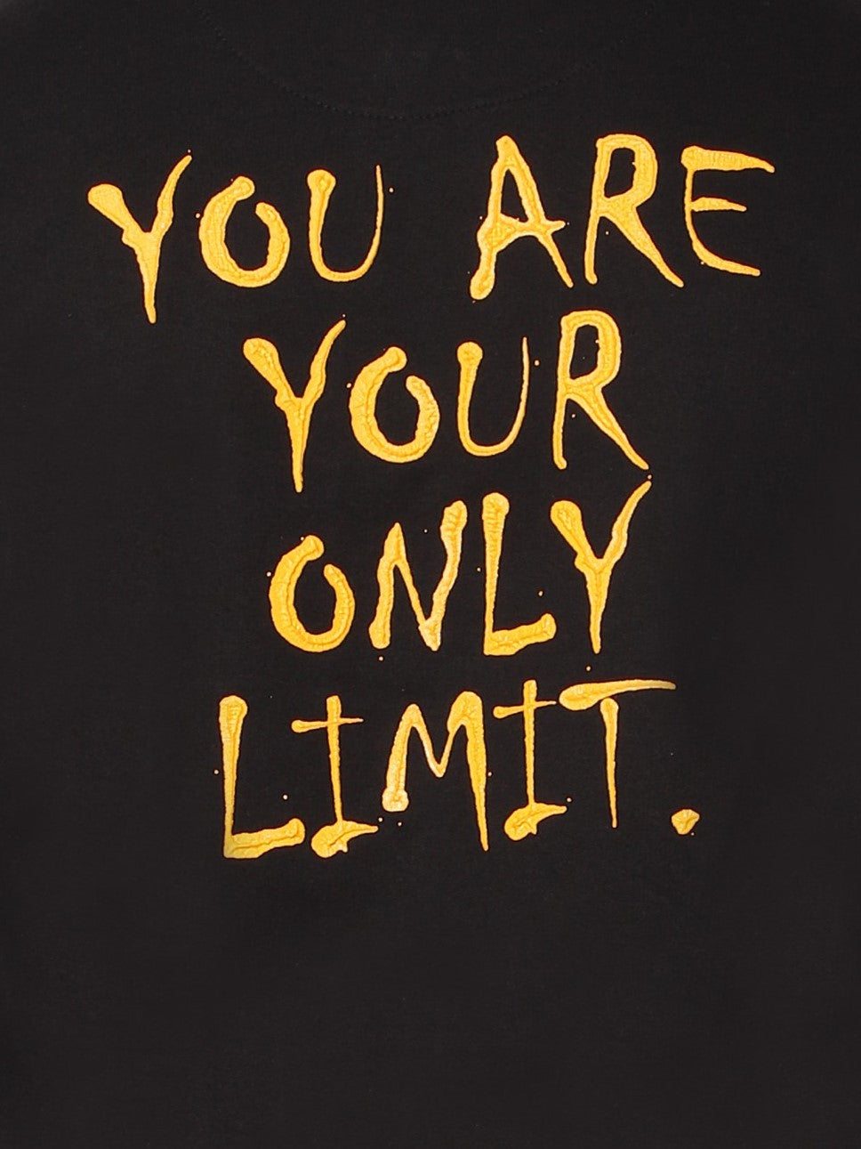 TeenTrums Unisex Sweatshirt - you are your only limit puff print - Black