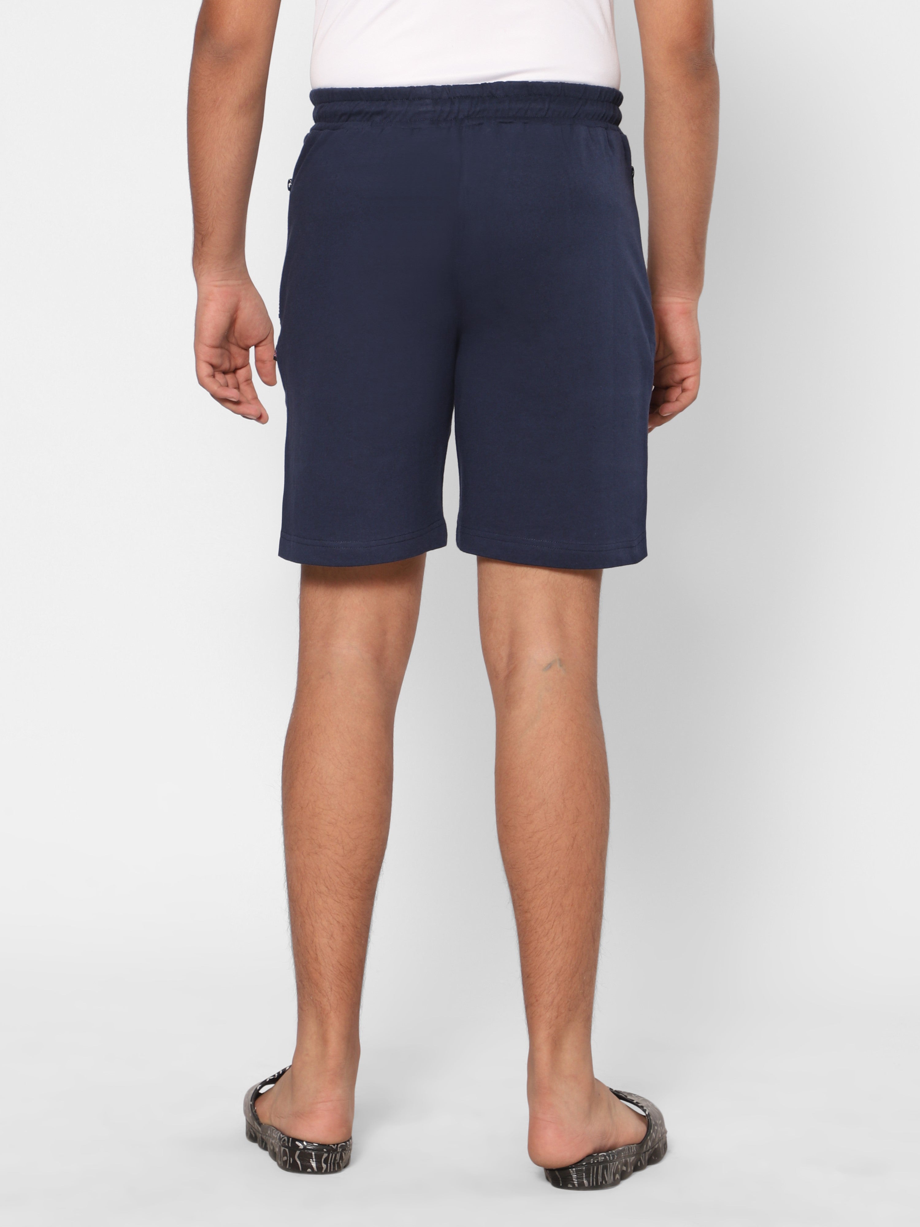 Knitted Shorts - Navy Blue